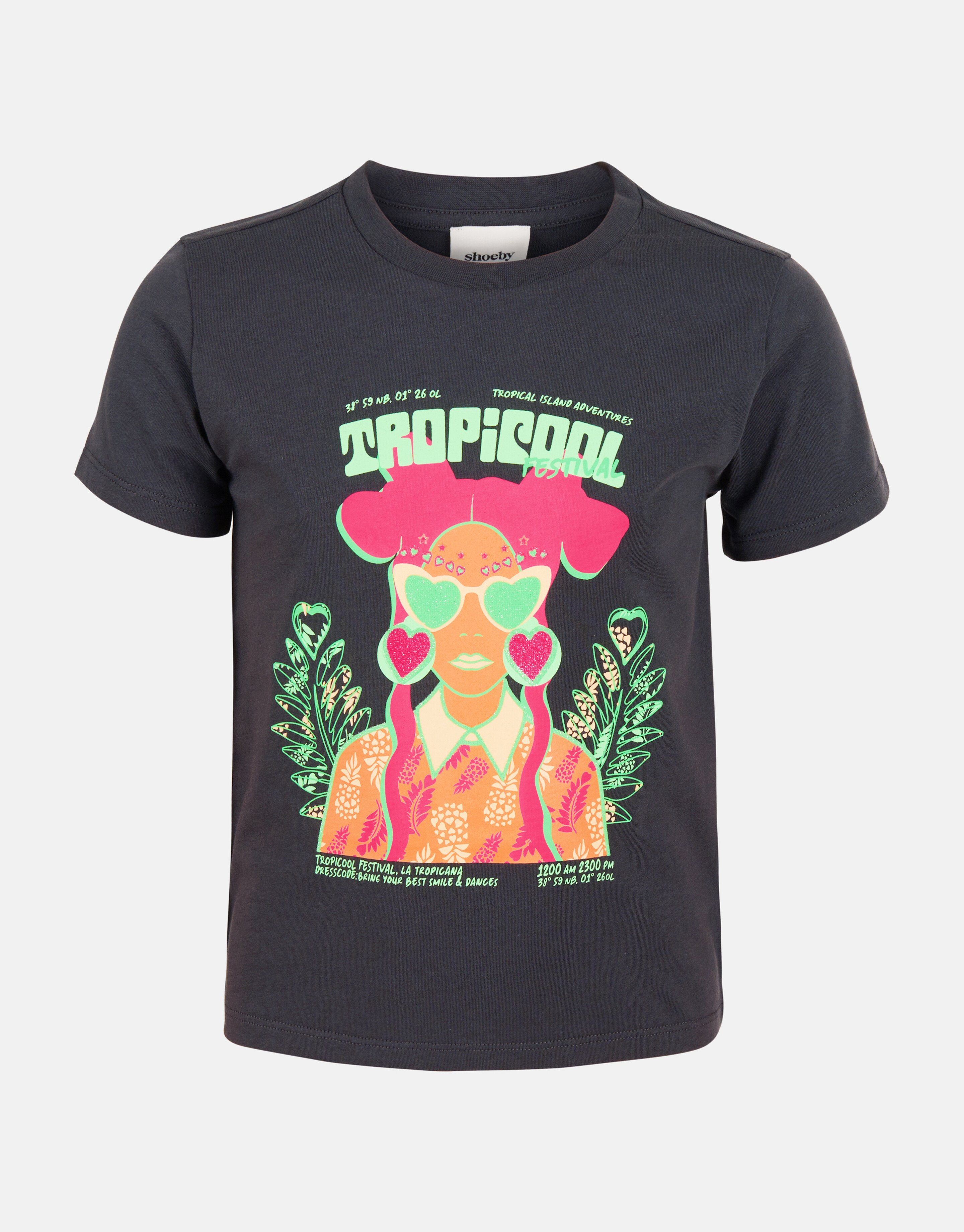 Artwork T-shirt Dunkelgrau SHOEBY GIRLS