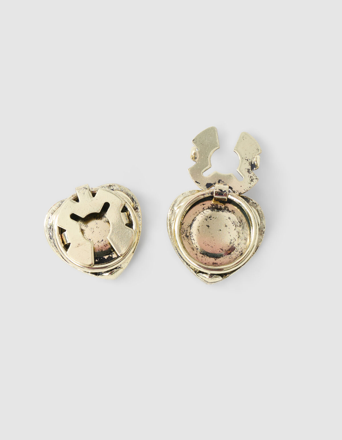 Herz-Knopfh&uuml;lle Gold SHOEBY ACCESSOIRES