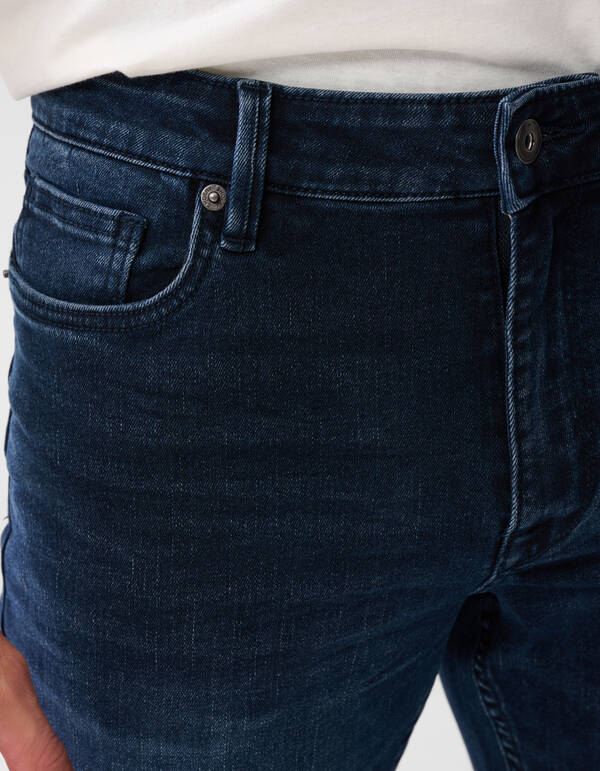 Straight Fit Jeans Blau/Schwarz L32 SHOEBY MEN