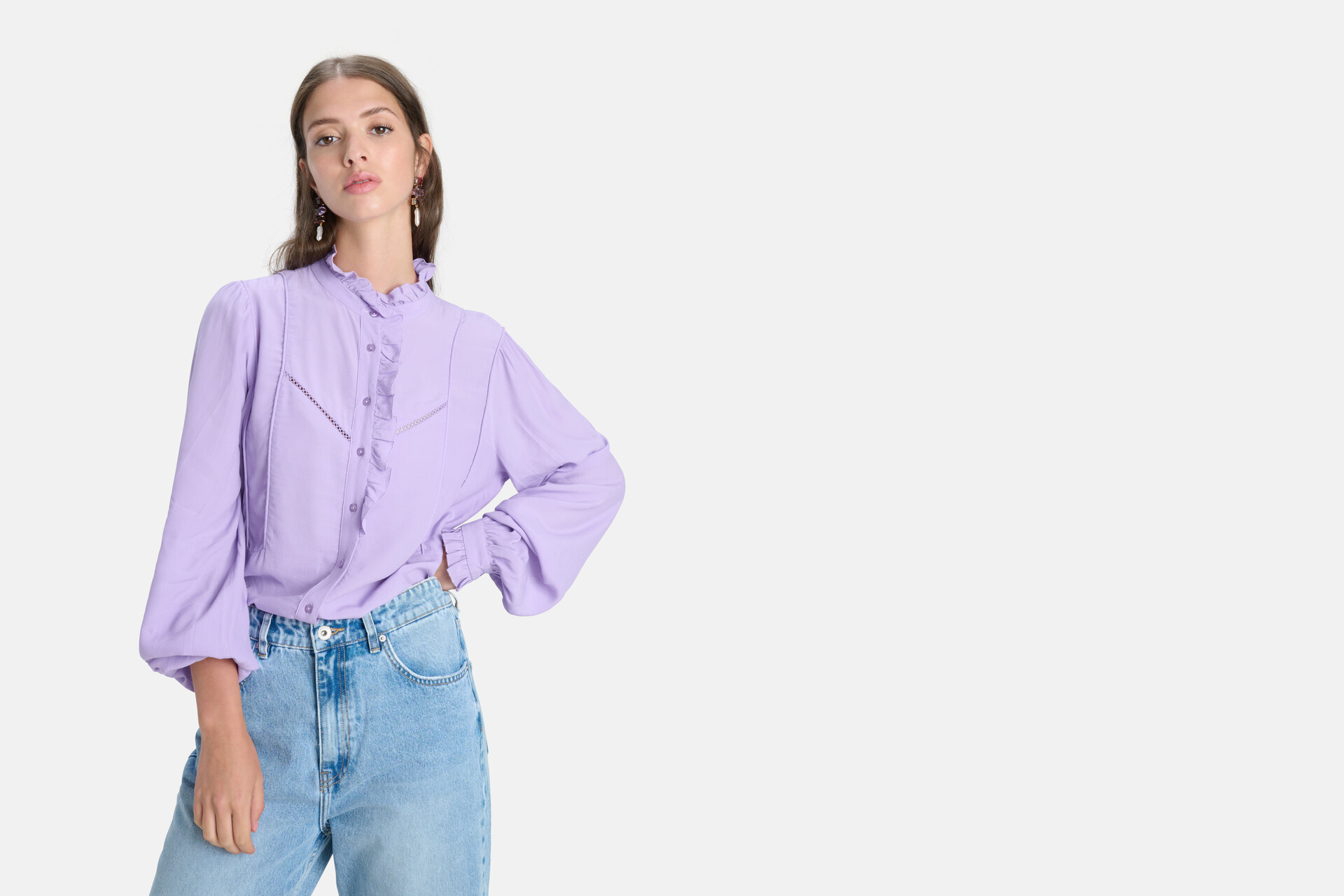 Bluse mit Spitzenbändern SHOEBY WOMEN