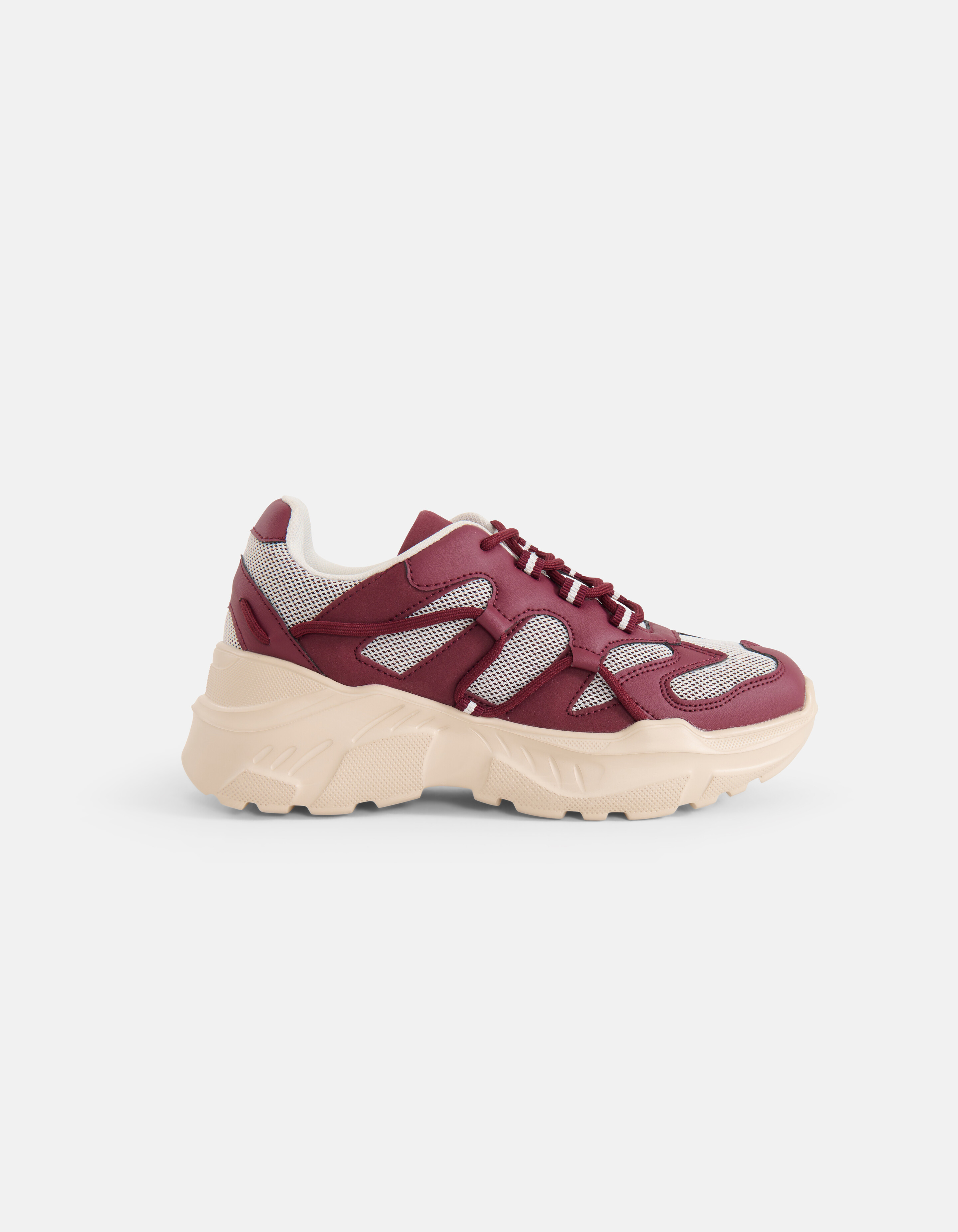 Chunky Mesh Sneaker Bordeauxrood SHOEBY SHOES
