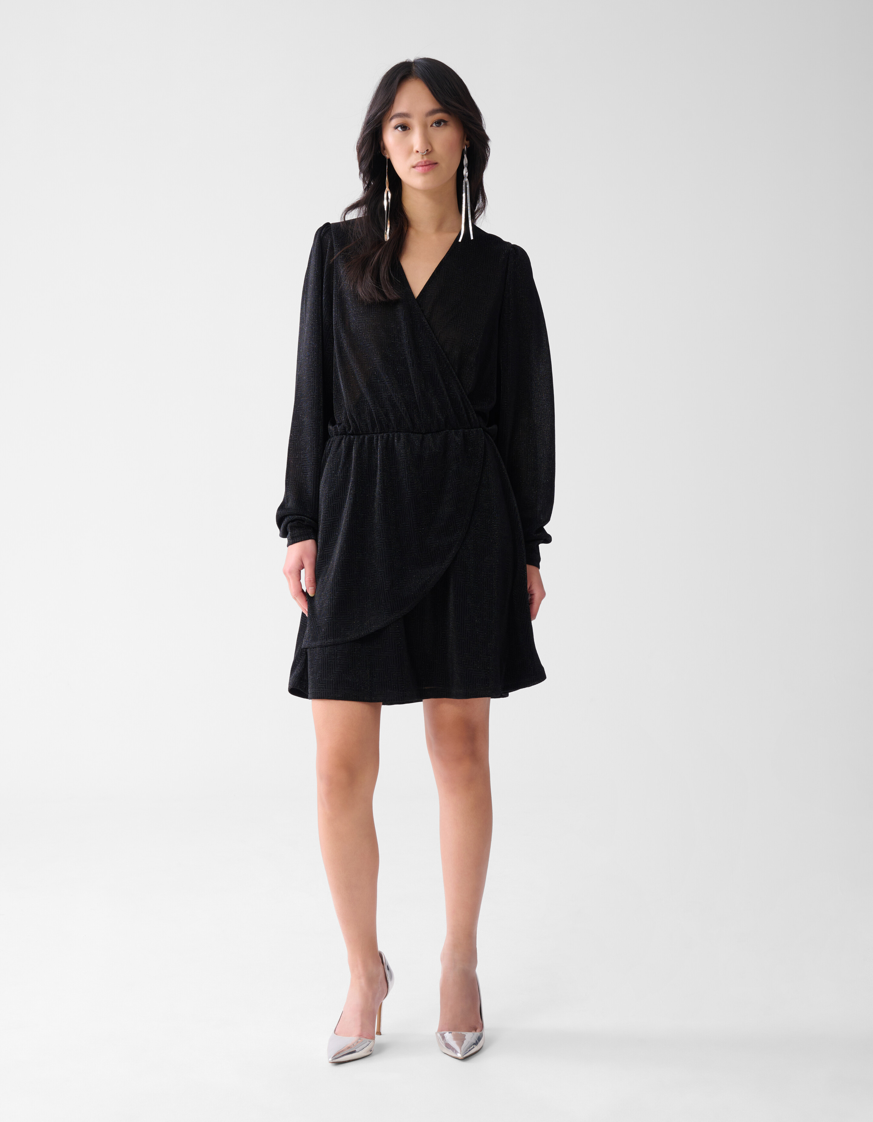 Lurex-Minikleid Schwarz SHOEBY WOMEN