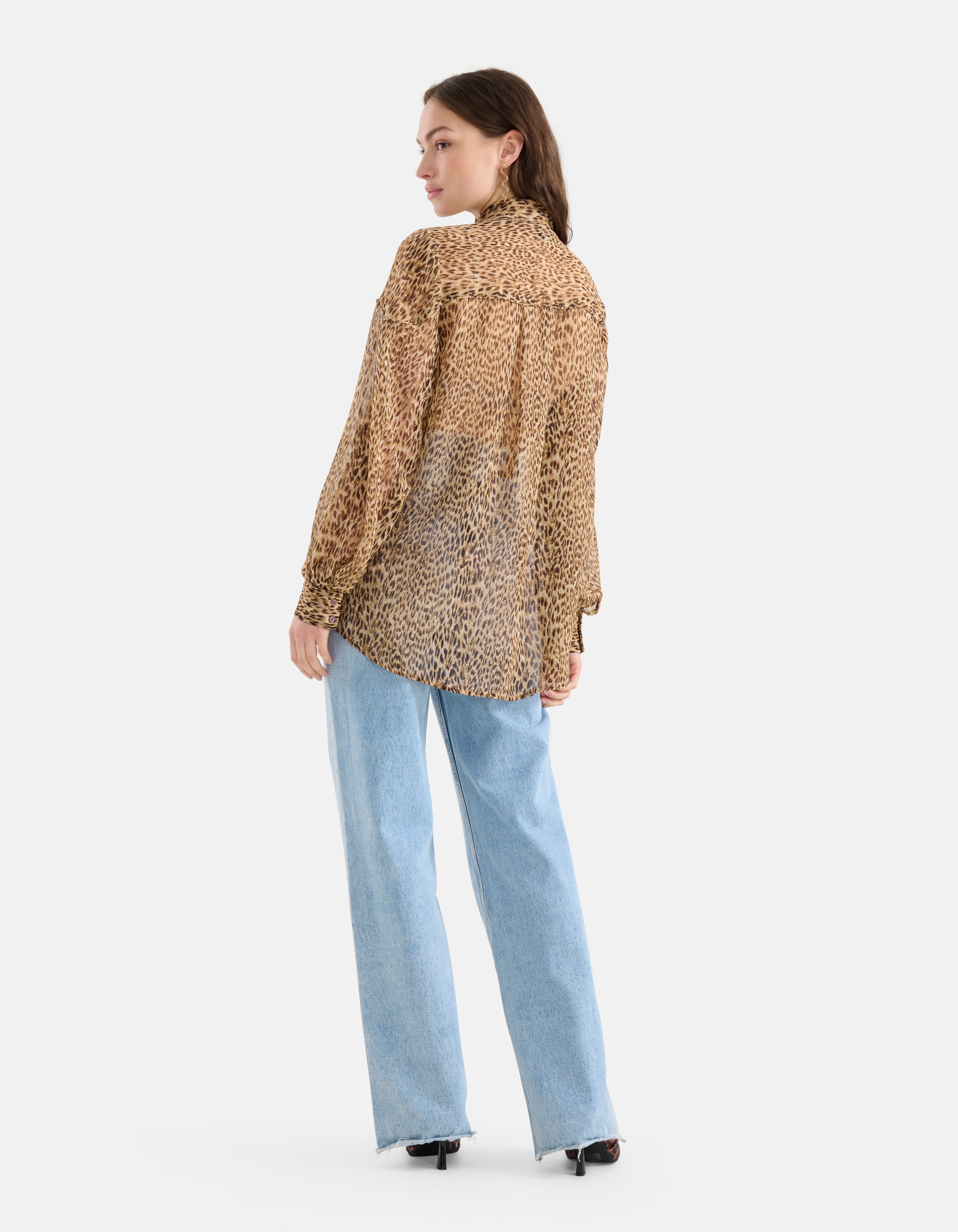 Gepardenbluse Braun SHOEBY WOMEN