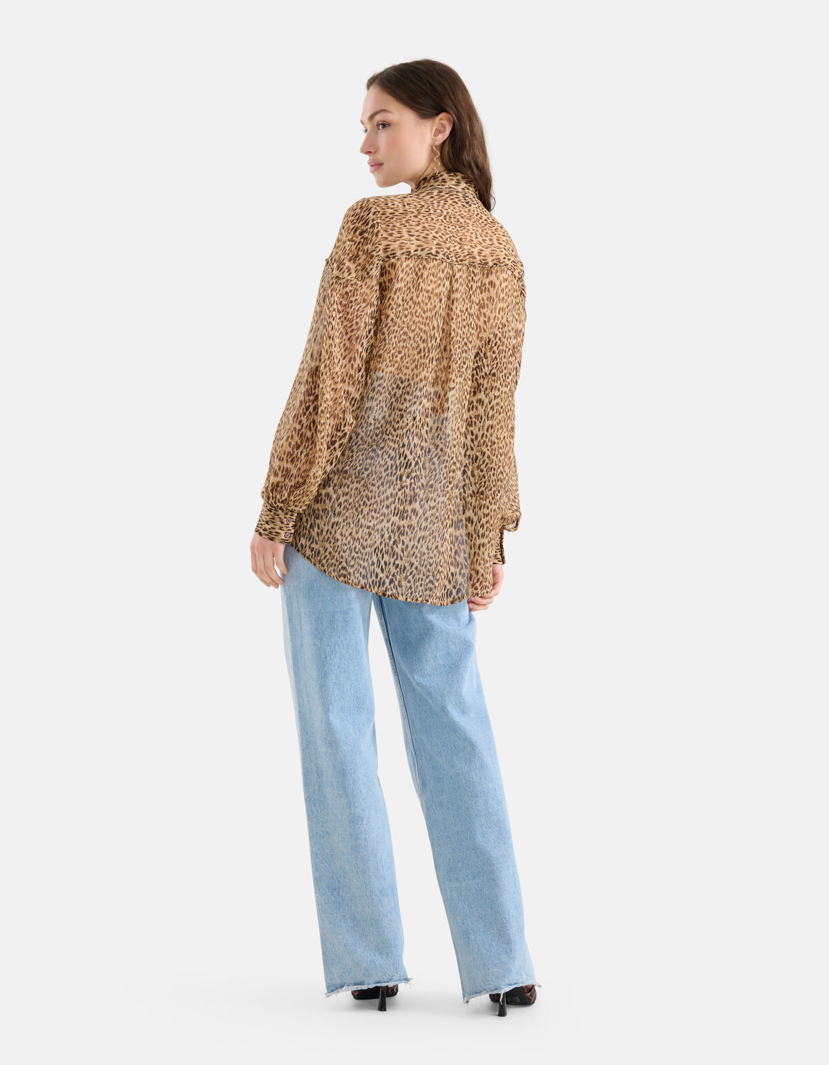 Gepardenbluse Braun SHOEBY WOMEN