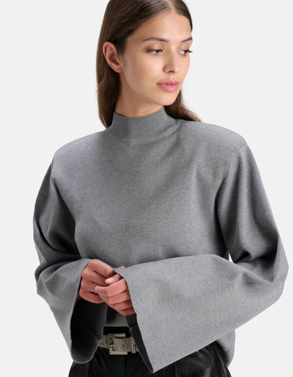 Pullover mit weiten Ärmeln Grau SHOEBY WOMEN