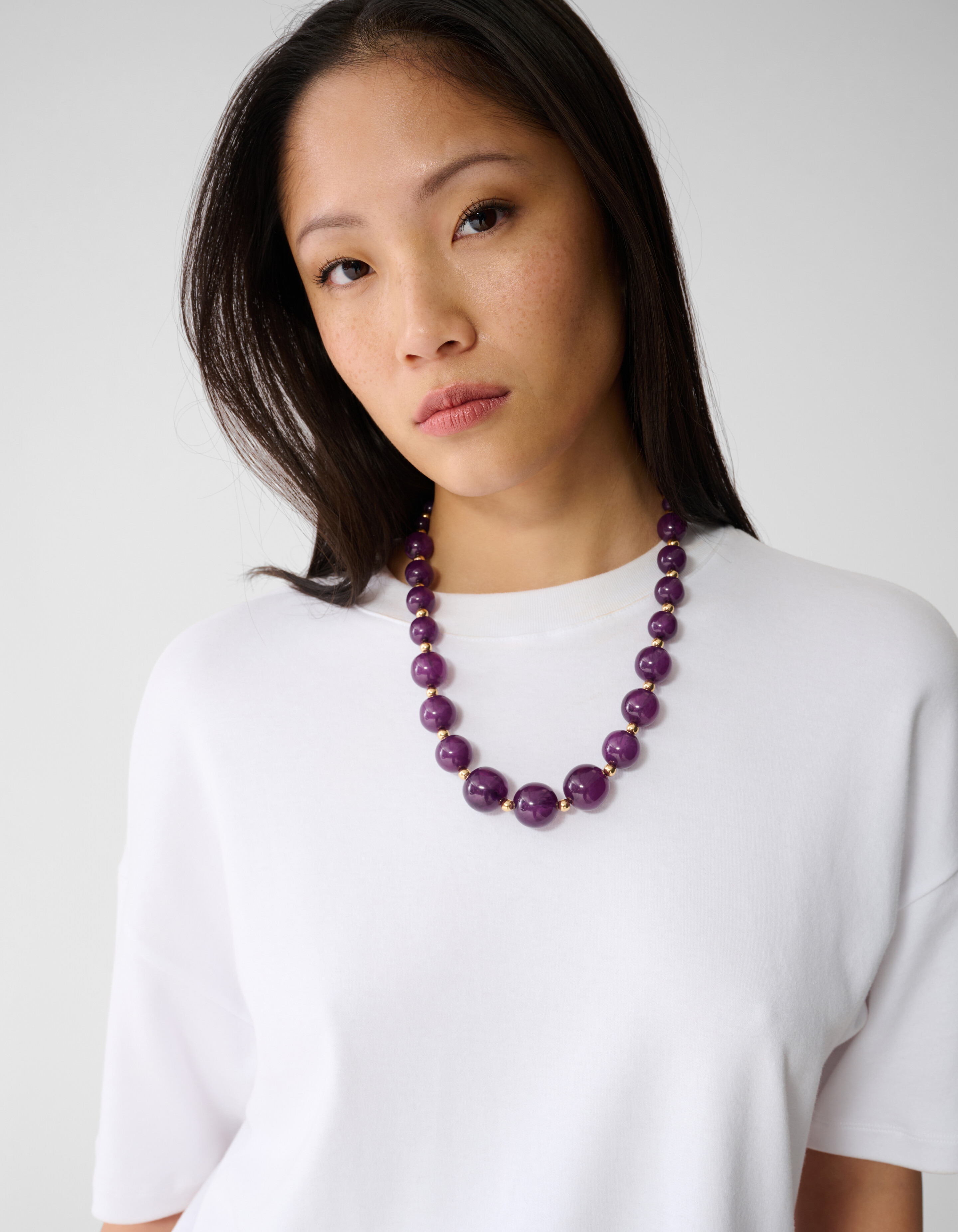 Perlenkette Dunkelviolett SHOEBY WOMEN