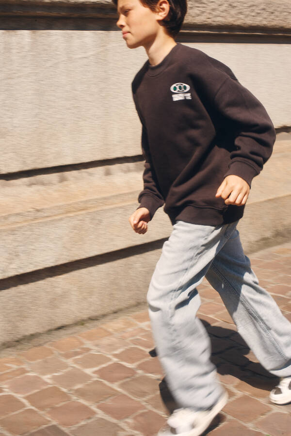 Baggy Fit Jeans Hellgrau SHOEBY BOYS