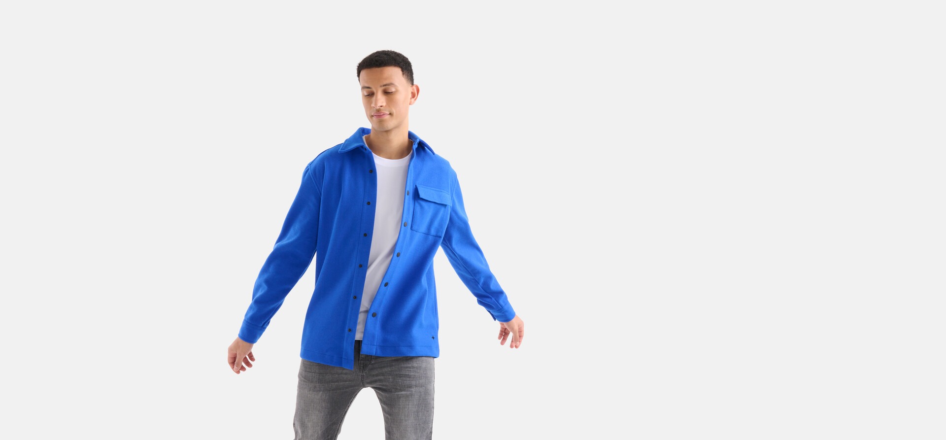 Taschen-Overshirt Blau SHOEBY MEN