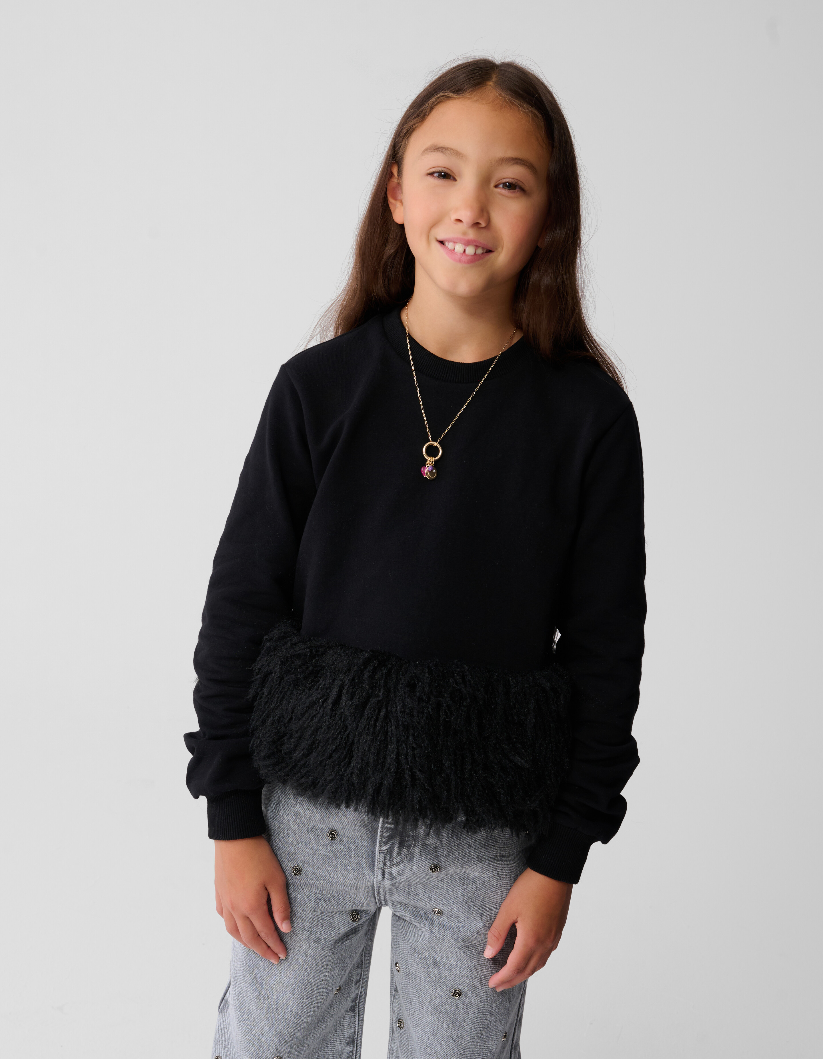 Federpullover Schwarz SHOEBY GIRLS