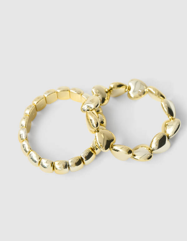 Herzarmbandset Gold SHOEBY ACCESSOIRES