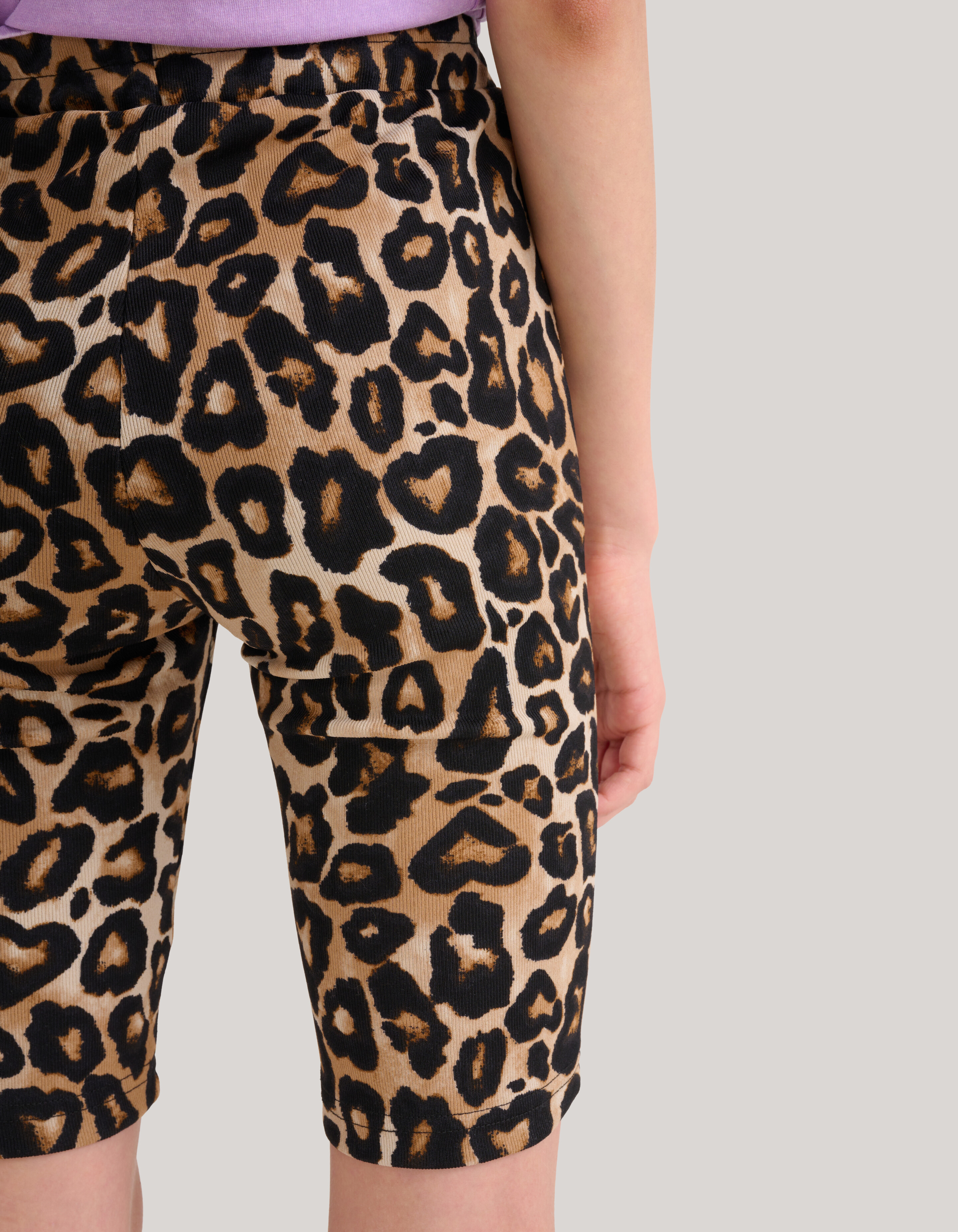 Leopardenmuster Biker Short Braun SHOEBY GIRLS