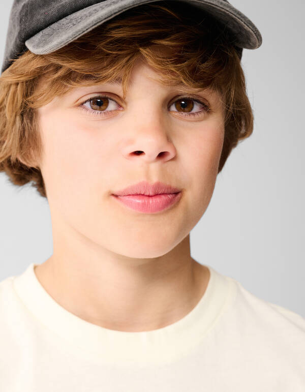 Palm Artwork T-shirt Off White SHOEBY BOYS