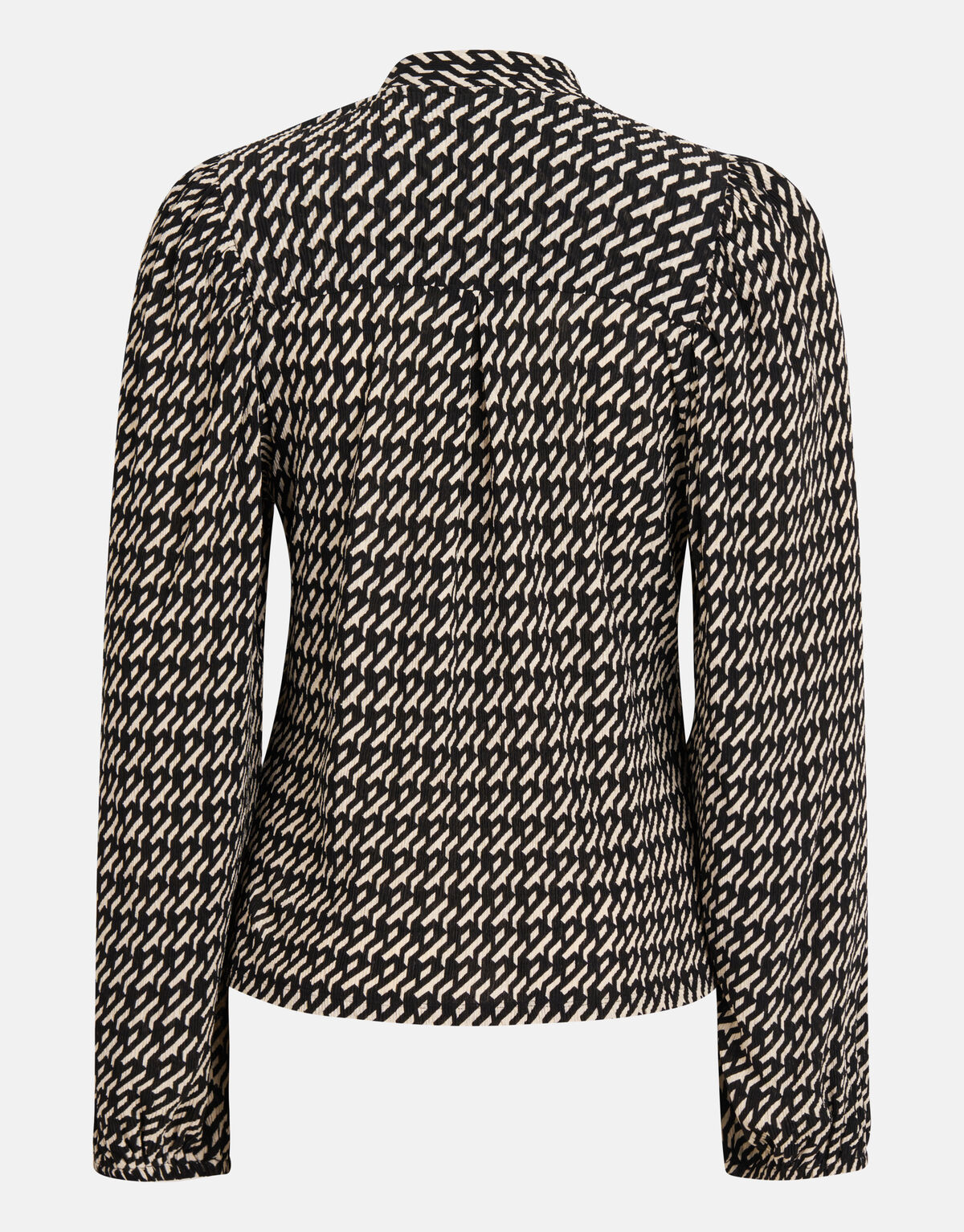 Graphic Crinkle Top Schwarz SHOEBY WOMEN