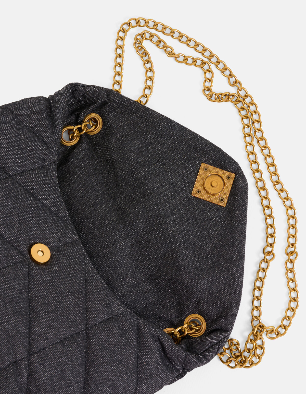 Denim-Tasche Dunkelgrau SHOEBY ACCESSOIRES