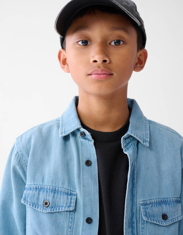 Denim Hemd Blau SHOEBY BOYS