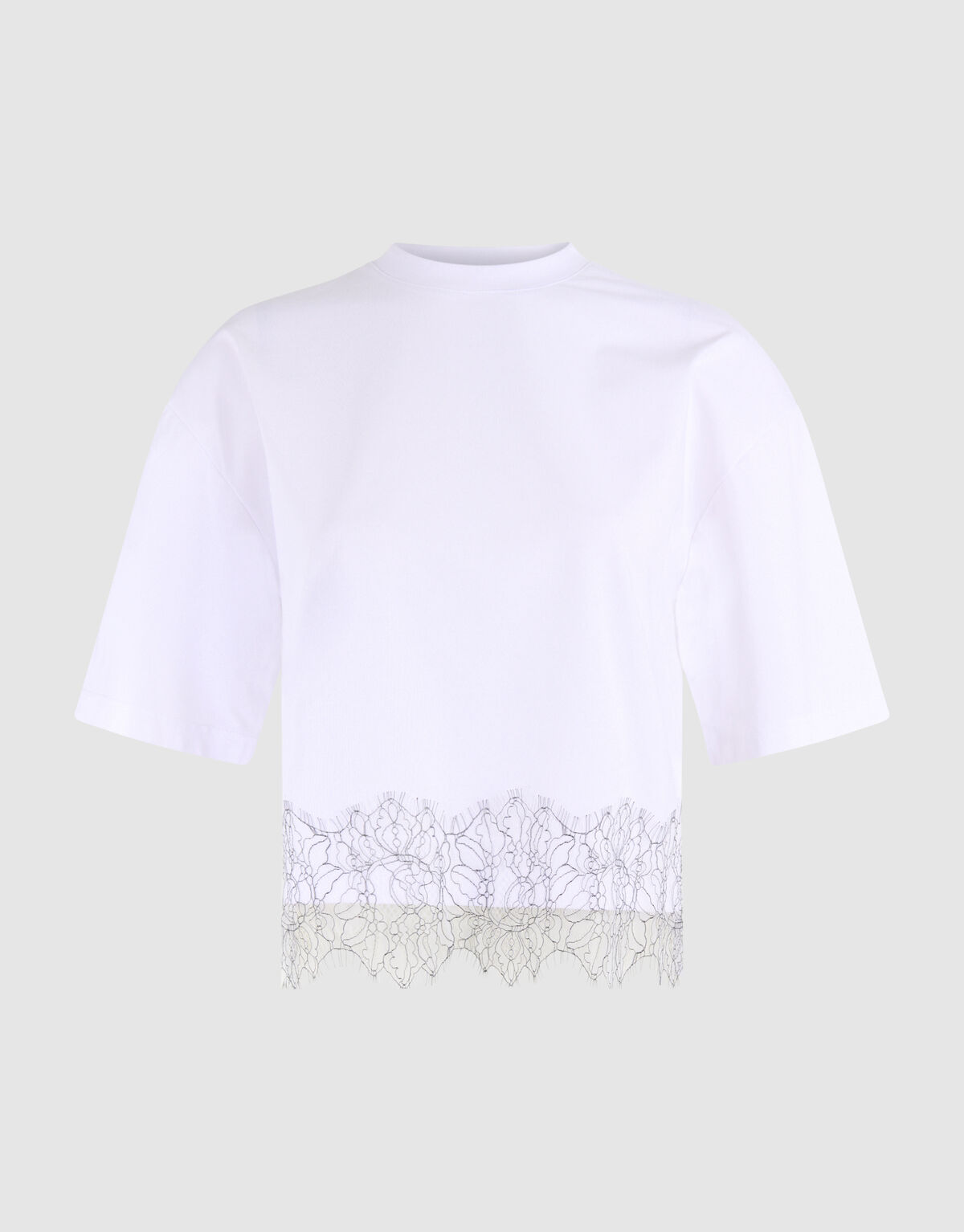 Spitzen-T-Shirt Weiß SHOEBY WOMEN