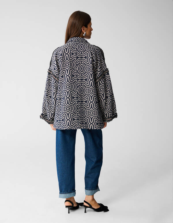 Jacquard Tape Jack Dunkelblau Von Mieke SHOEBY WOMEN