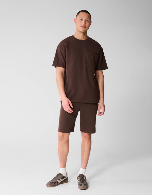 Cord-T-Shirt mit Taschen, dunkelbraun SHOEBY MEN