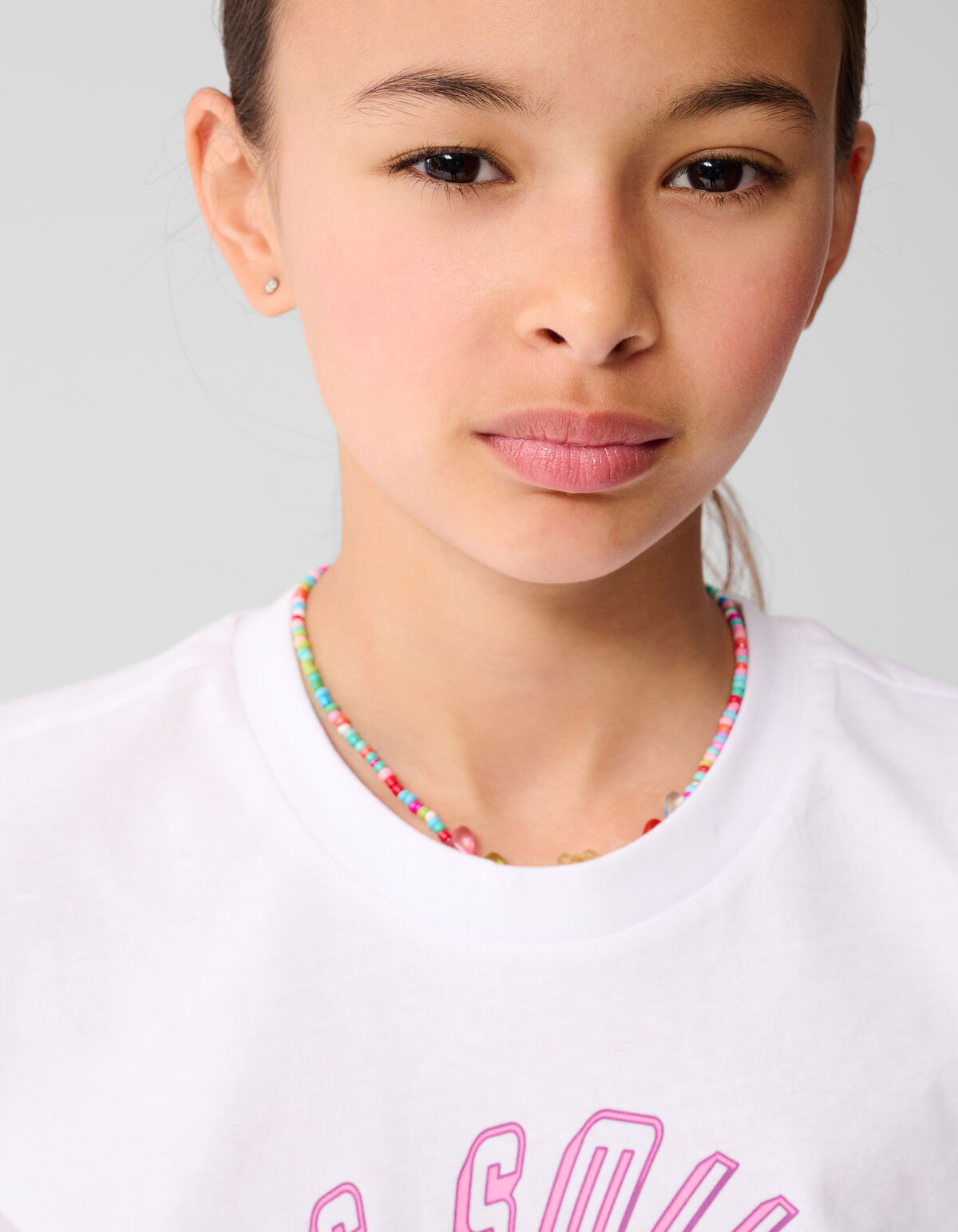 Smile Artwork T-shirt Wei&szlig; SHOEBY GIRLS