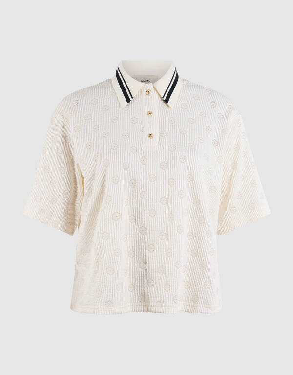 Flower Polo Gebrochenes Wei&szlig; SHOEBY WOMEN