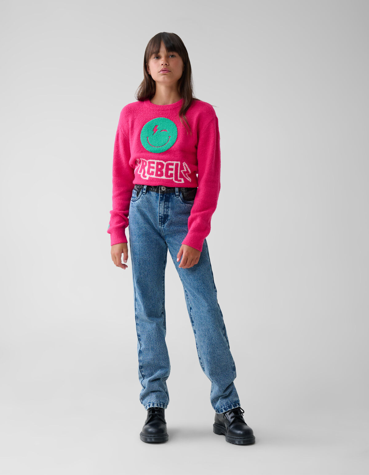 Gemischte Straight Fit Jeans Mediumstone SHOEBY GIRLS