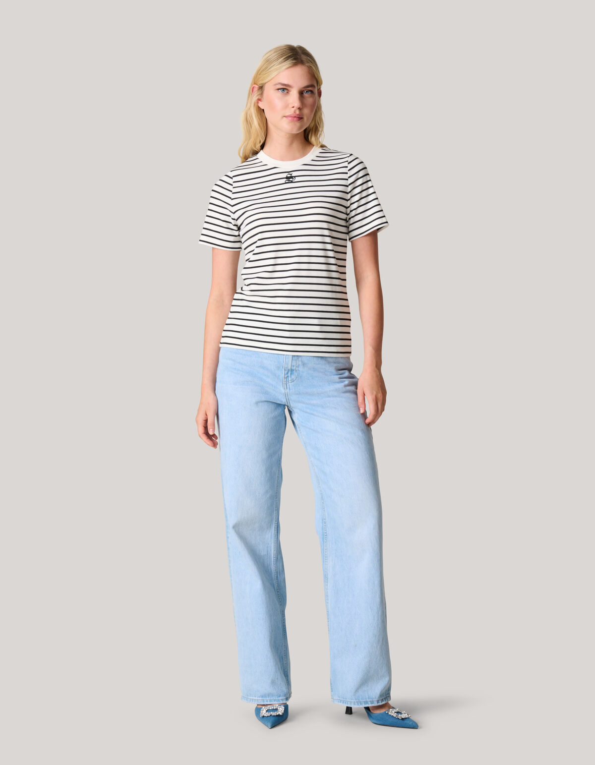 Shoeby Logo T-shirt Gestreept SHOEBY WOMEN