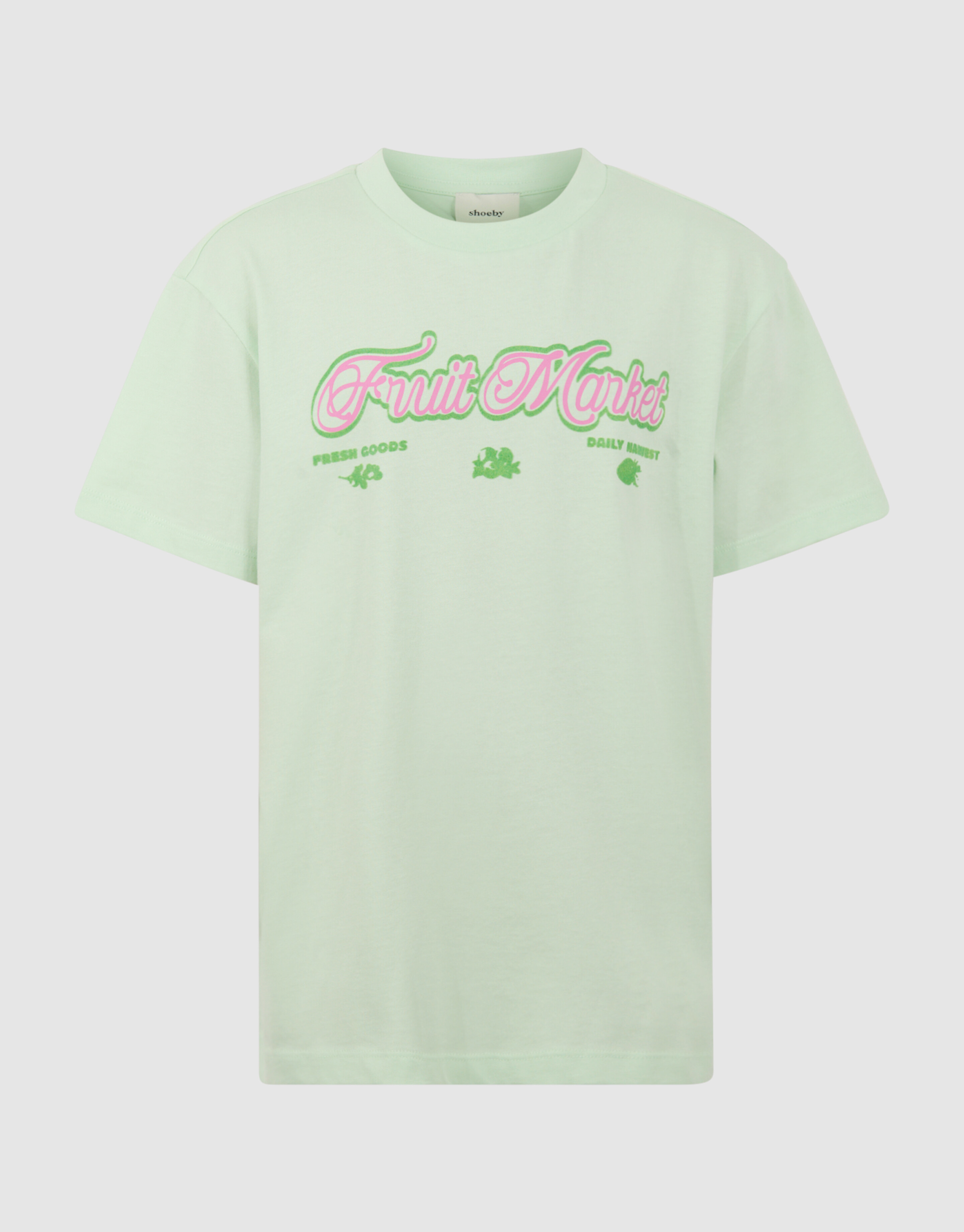 Obstmarkt Kunst T-Shirt Hellgr&uuml;n SHOEBY GIRLS