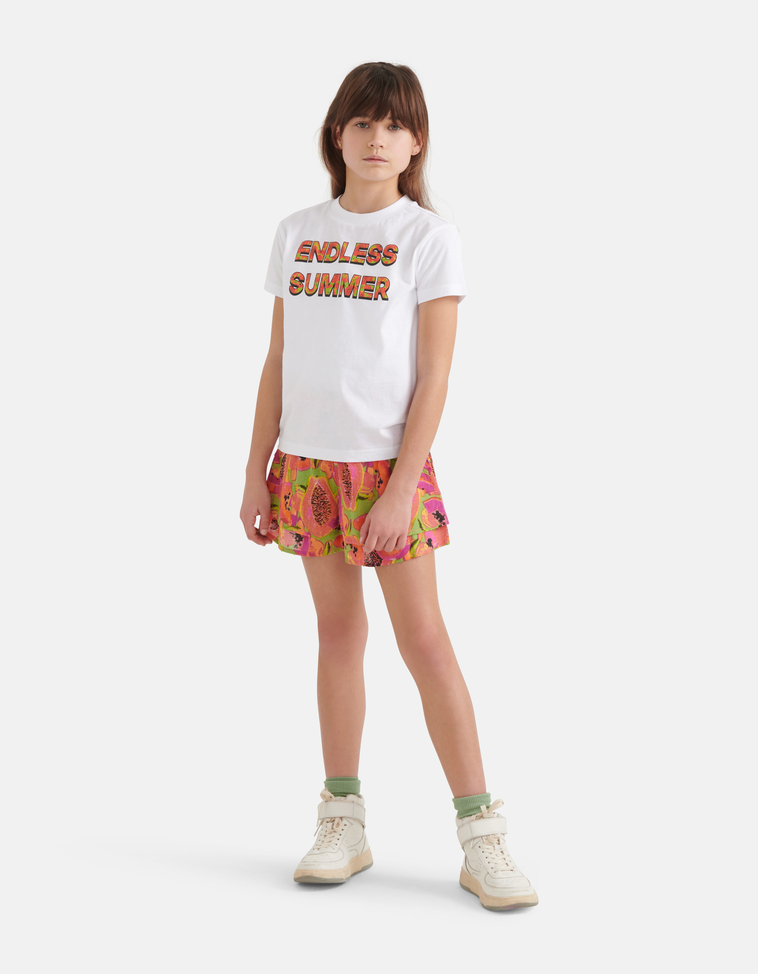 Obst-T-Shirt Weiß SHOEBY GIRLS