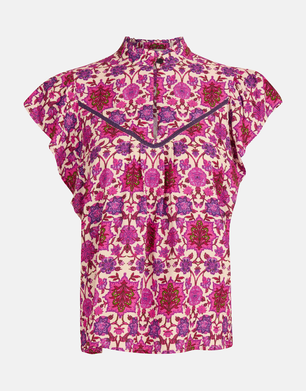 Grafikdruck Top Lila SHOEBY WOMEN