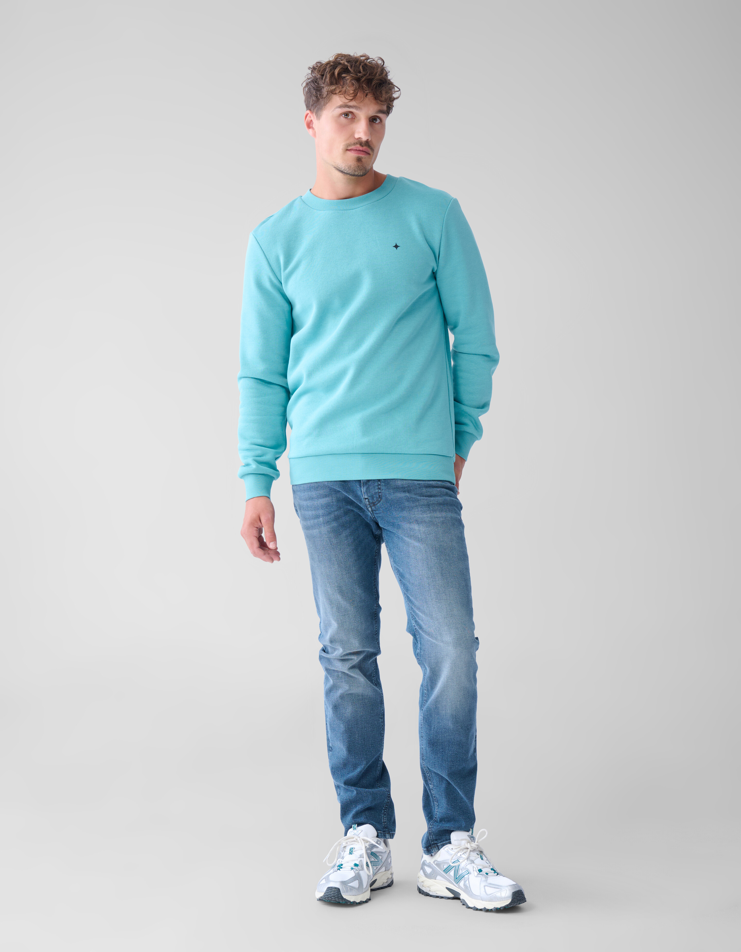 Schmale Jeans Blau/Grau L32 SHOEBY MEN