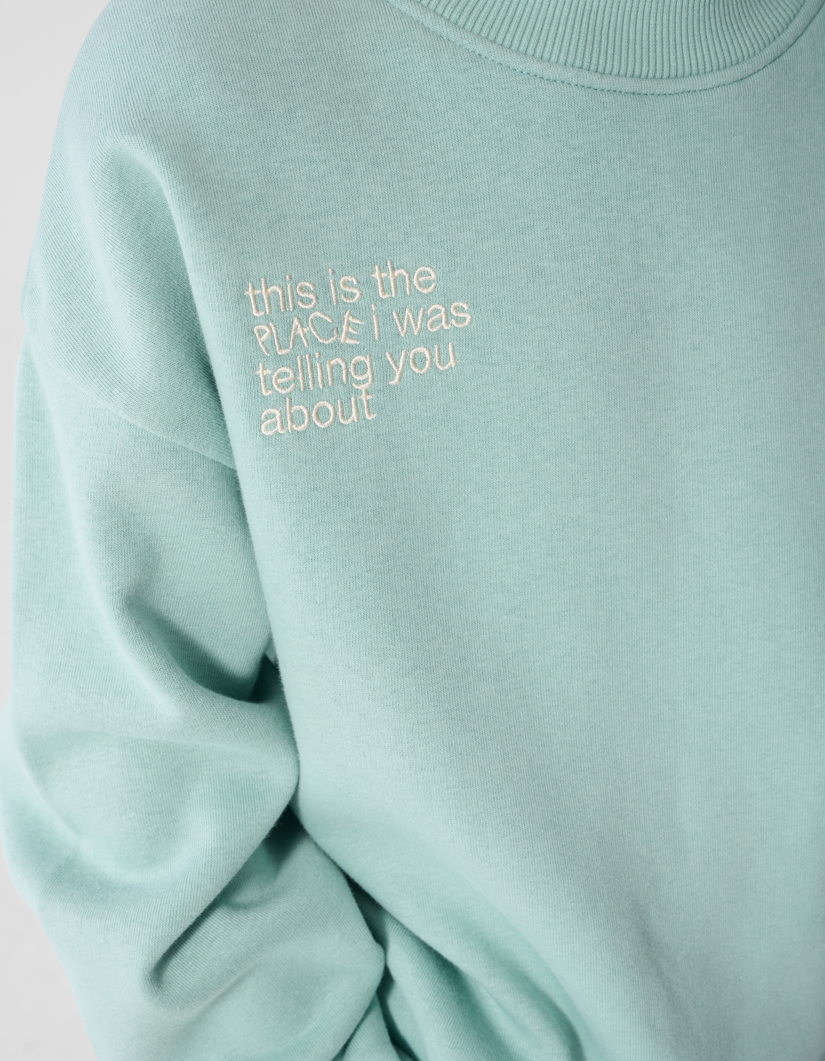Oversized Artwork-Sweatshirt Hellgr&uuml;n SHOEBY BOYS