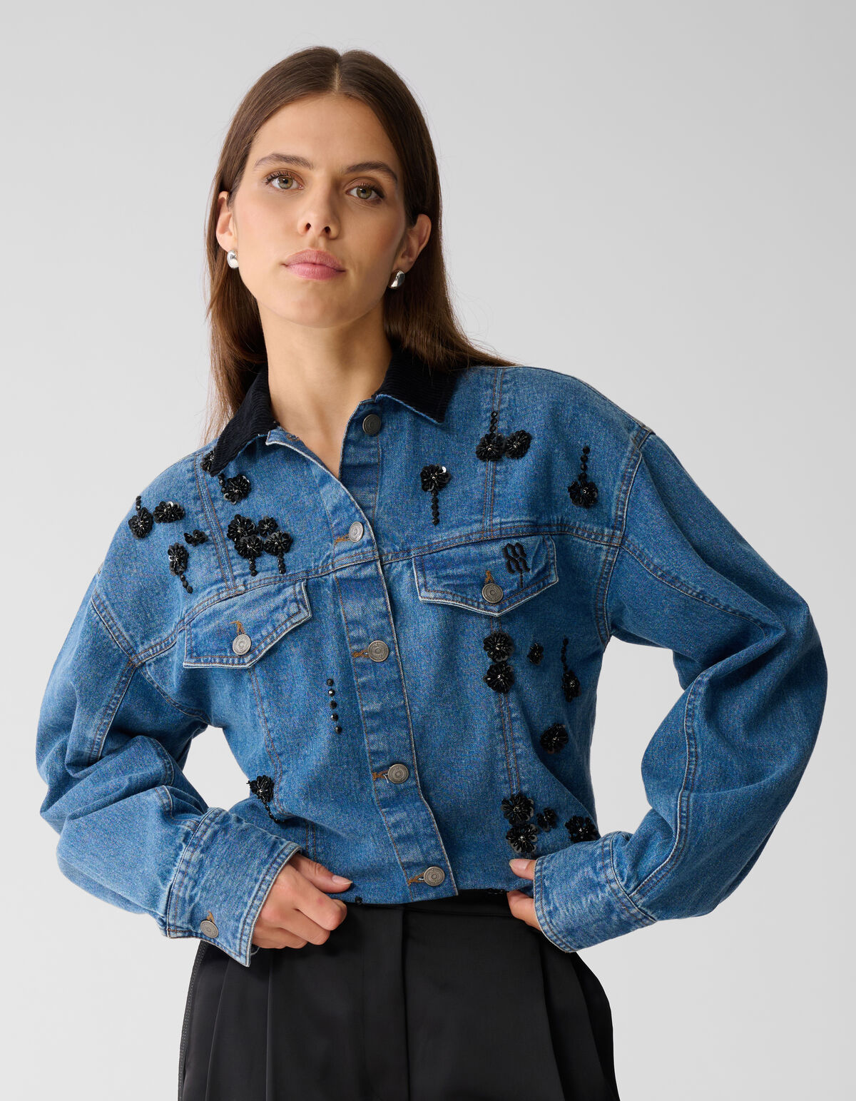 Verzierte Jeansjacke Blau von Mieke SHOEBY WOMEN