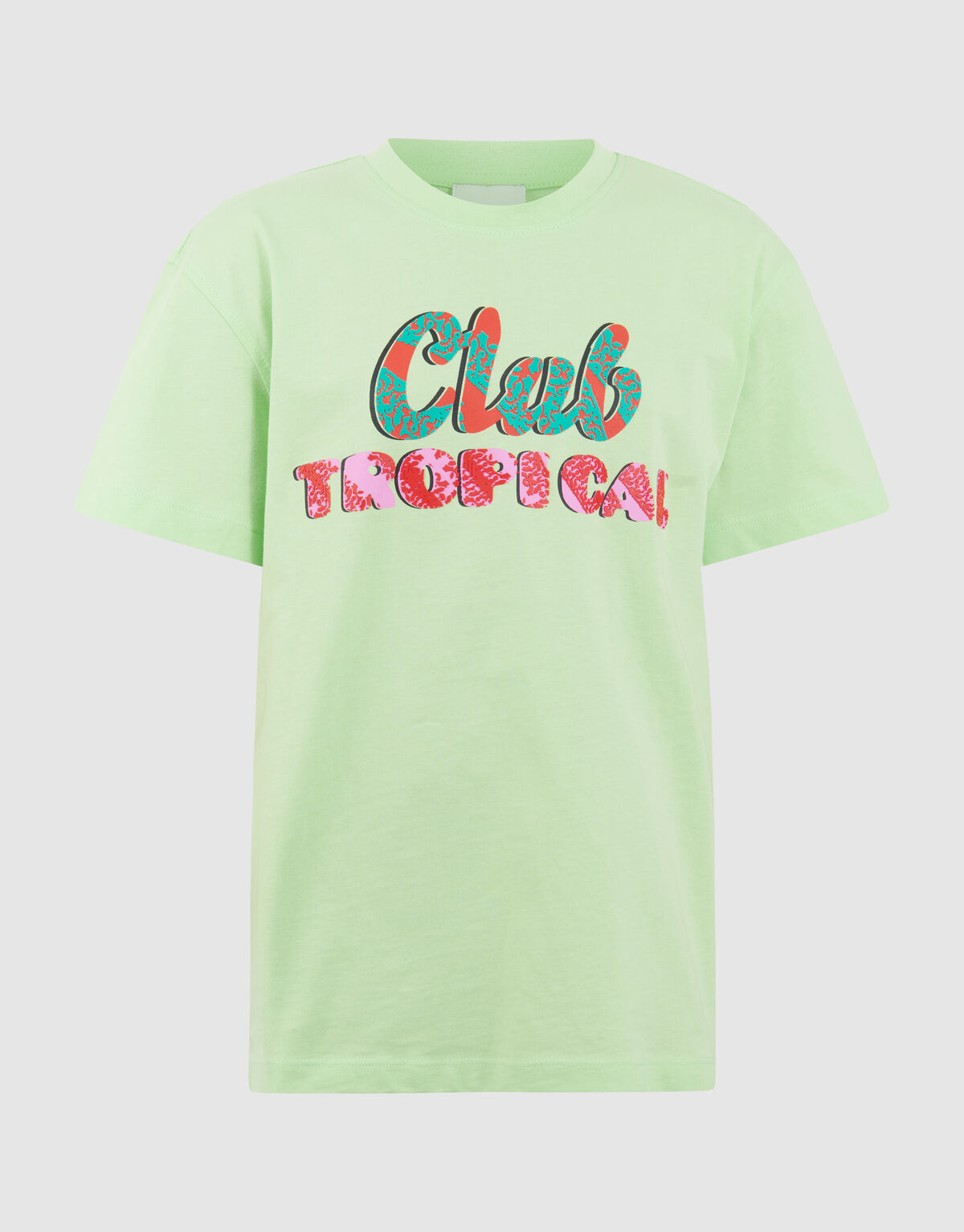 Club Tropical Artwork T-Shirt Hellgr&uuml;n SHOEBY GIRLS