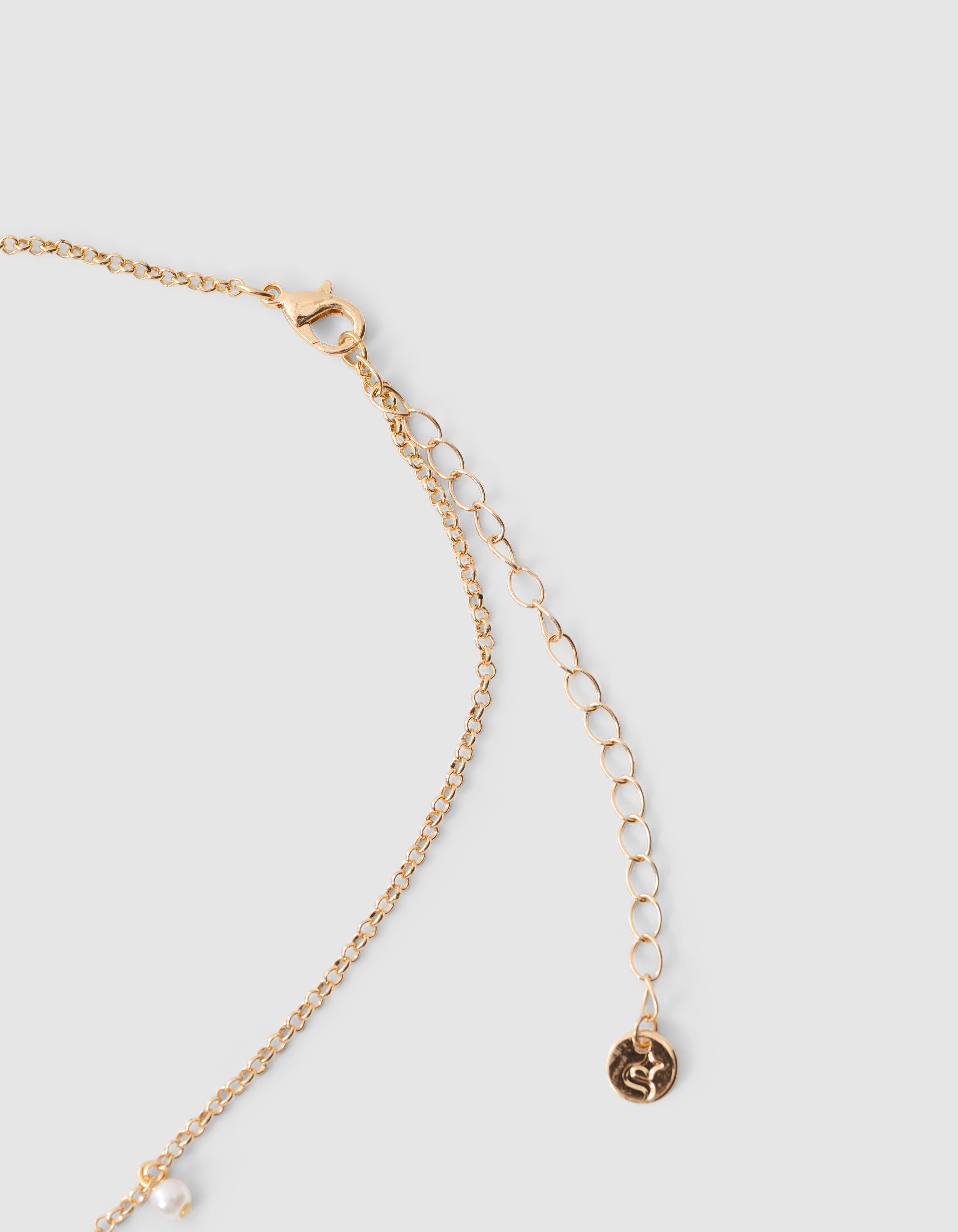 Perlenanhänger-Halskette Gold SHOEBY ACCESSOIRES