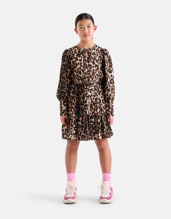 Leopardenkleid Braun SHOEBY GIRLS