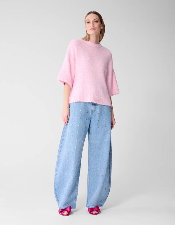 Stud Baggy Fit Jeans Gebleicht SHOEBY WOMEN