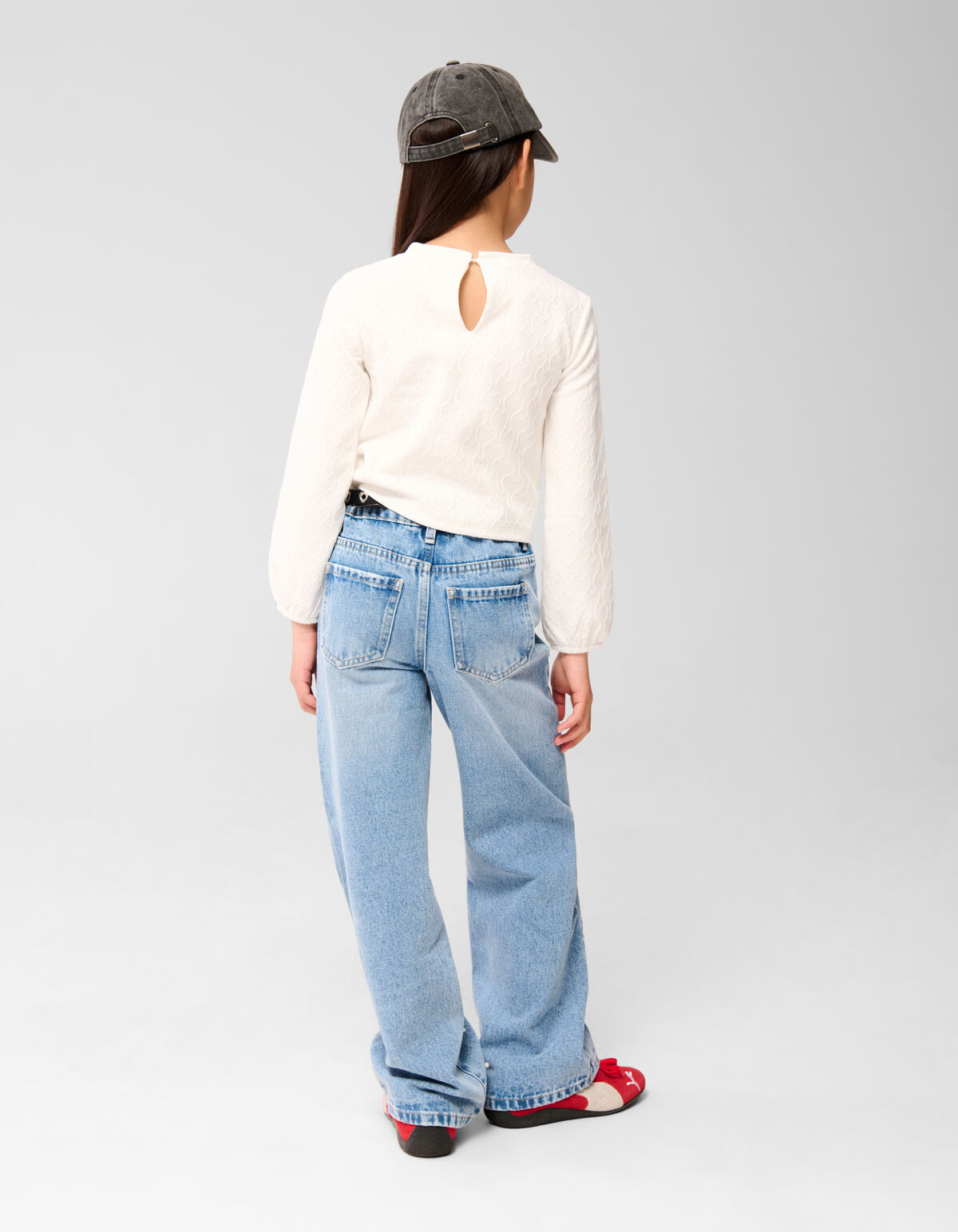 Herz-Wickeltop Off White SHOEBY GIRLS