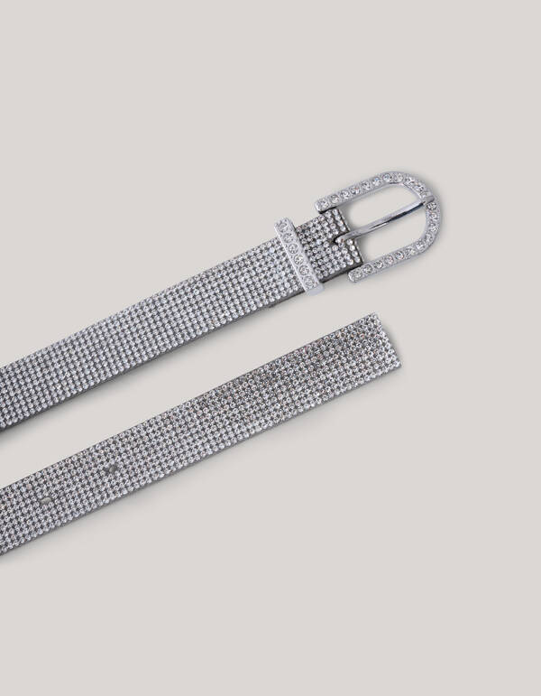 Strassgürtel Silber SHOEBY ACCESSOIRES