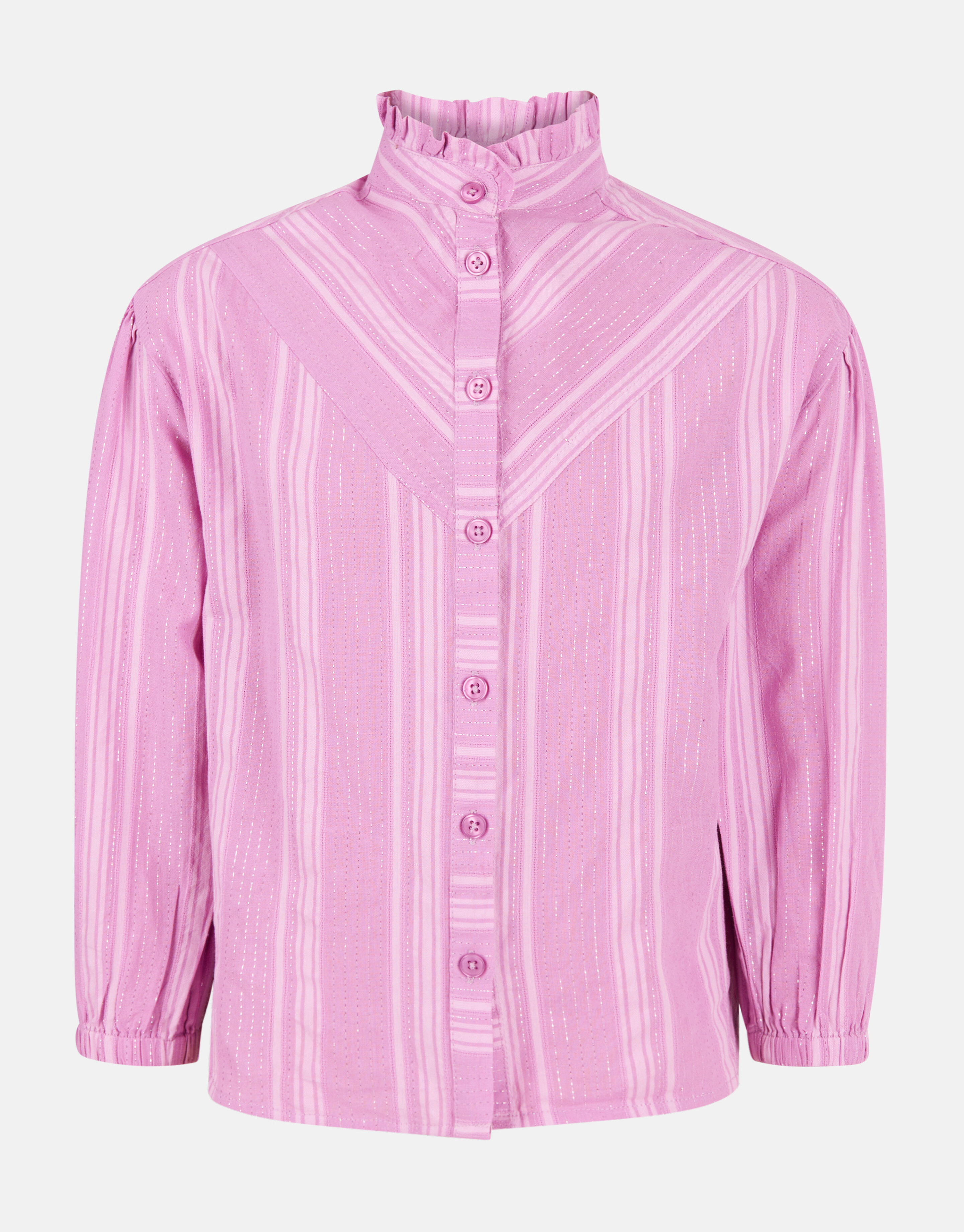 Gestreifte Lurexbluse Rosa SHOEBY GIRLS