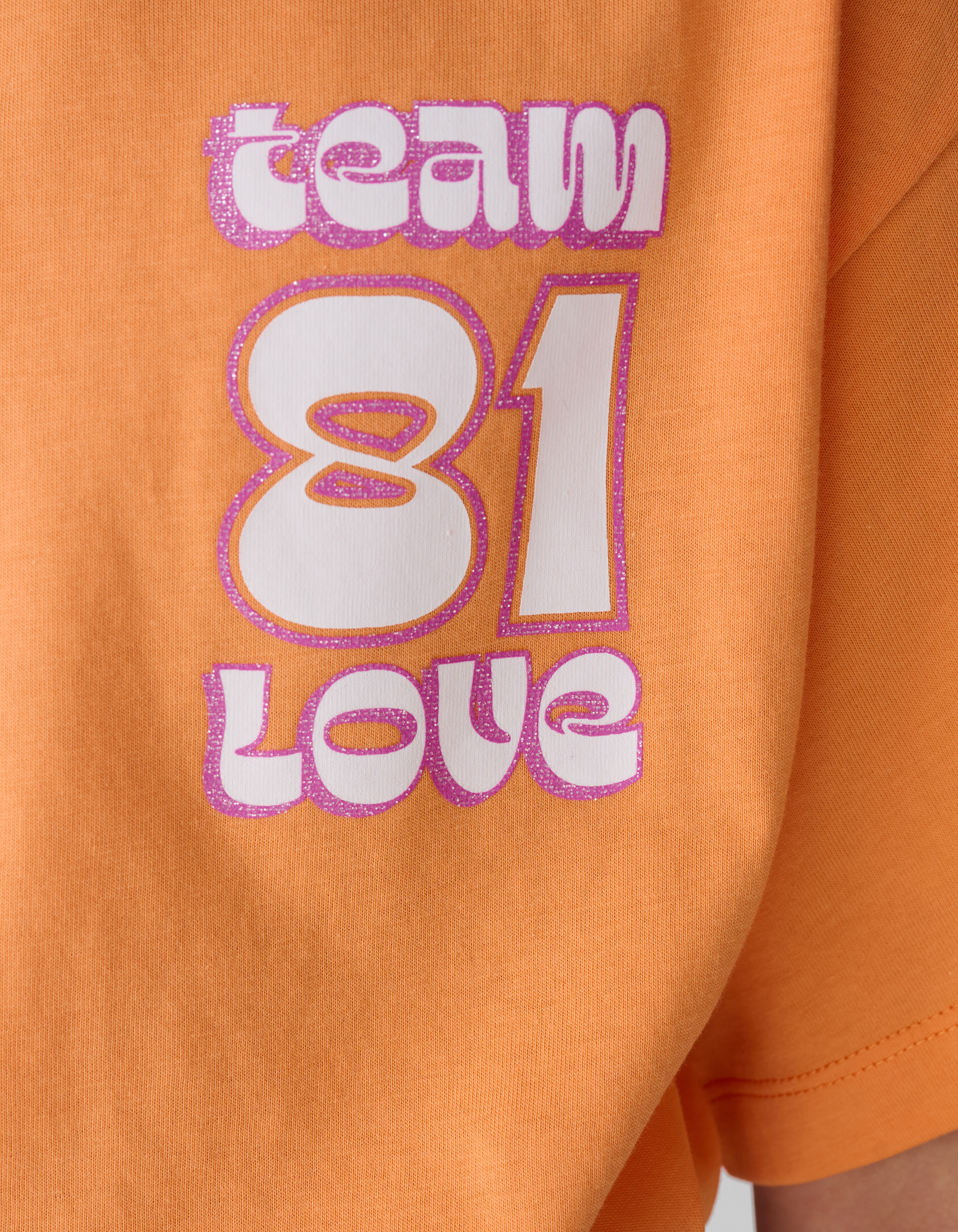 Team Love Artwork T-Shirt Orange SHOEBY GIRLS