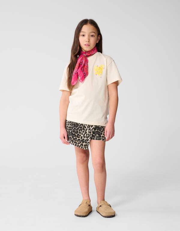 Joy Artwrok T-Shirt Gebrochenes Wei&szlig; SHOEBY GIRLS