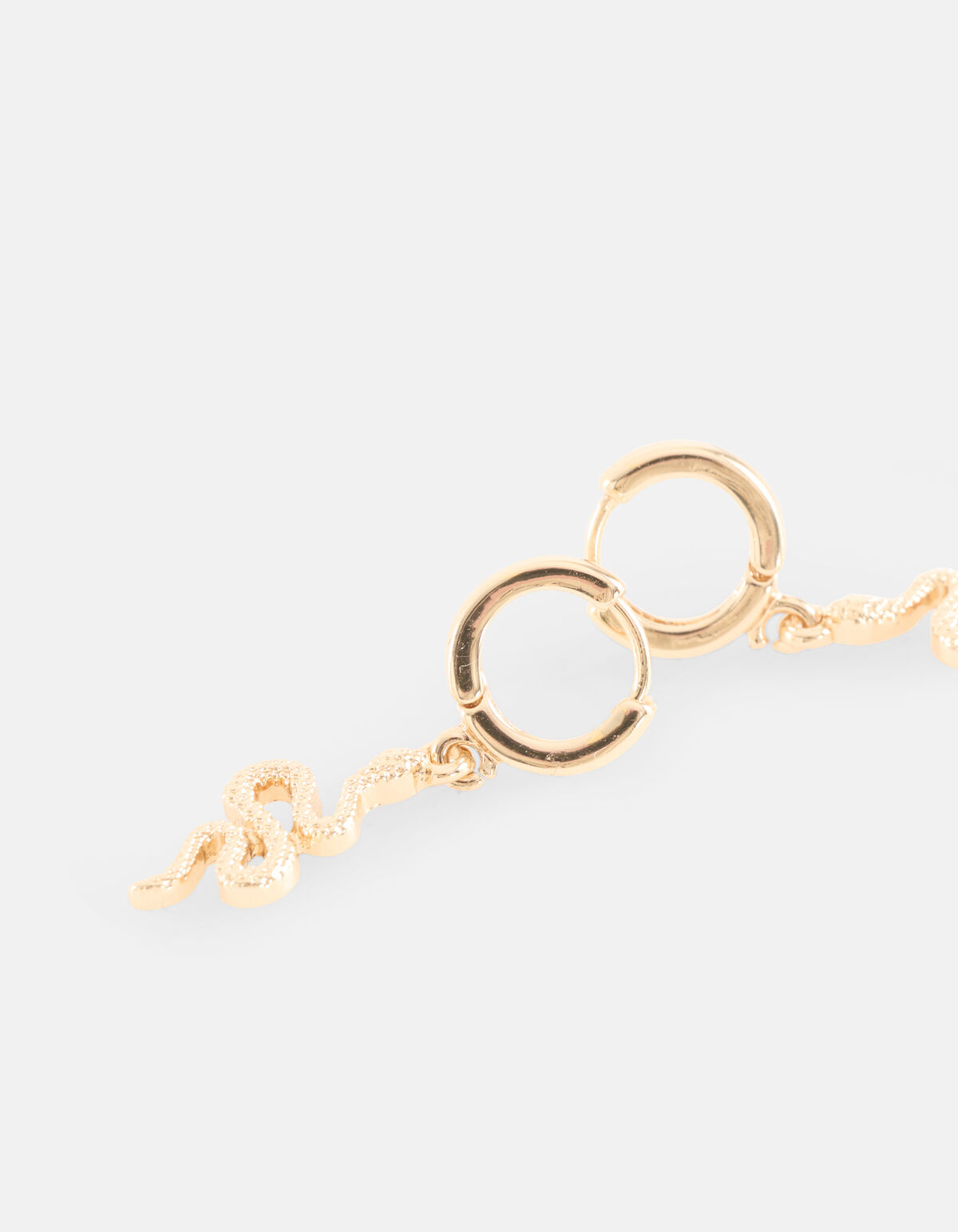 Schlangen-Ohrringe Gold SHOEBY ACCESSOIRES