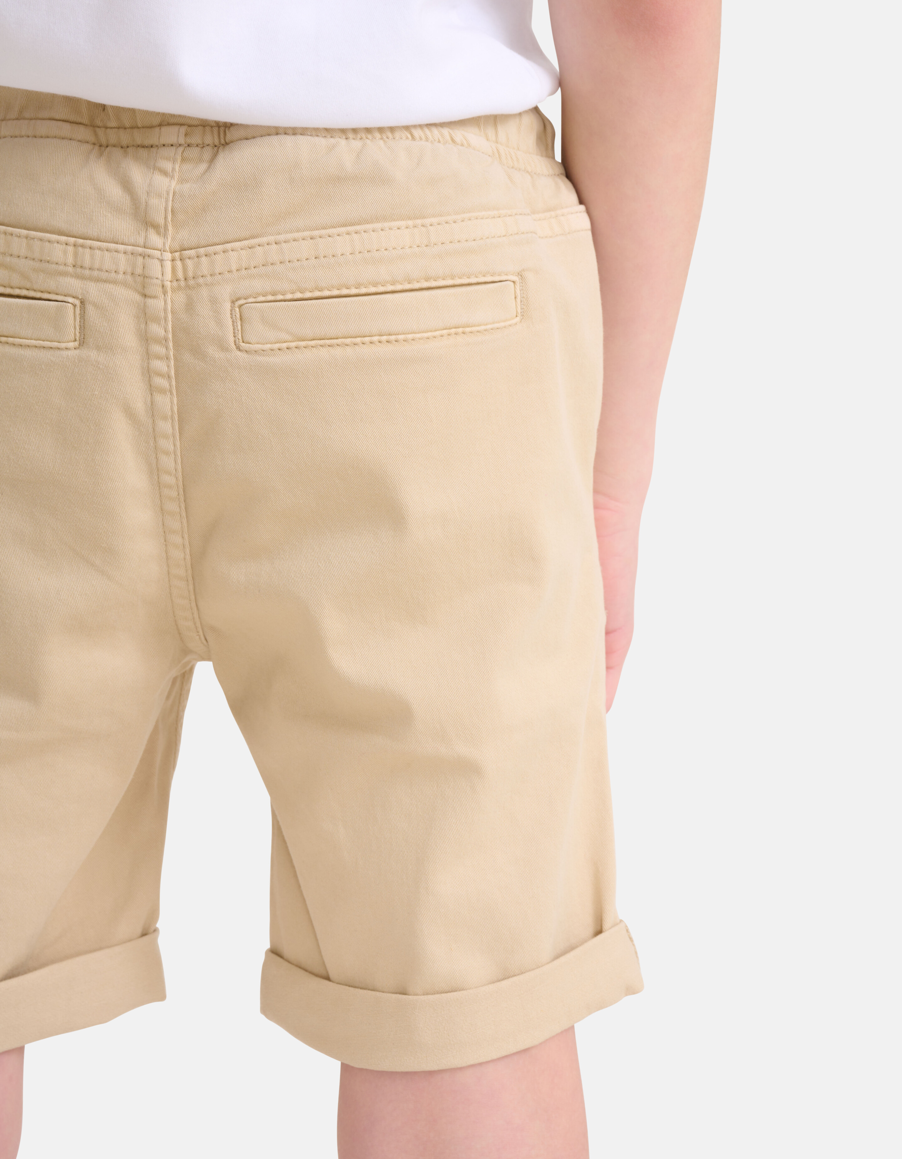 Lässige Twill-Shorts Beige SHOEBY BOYS