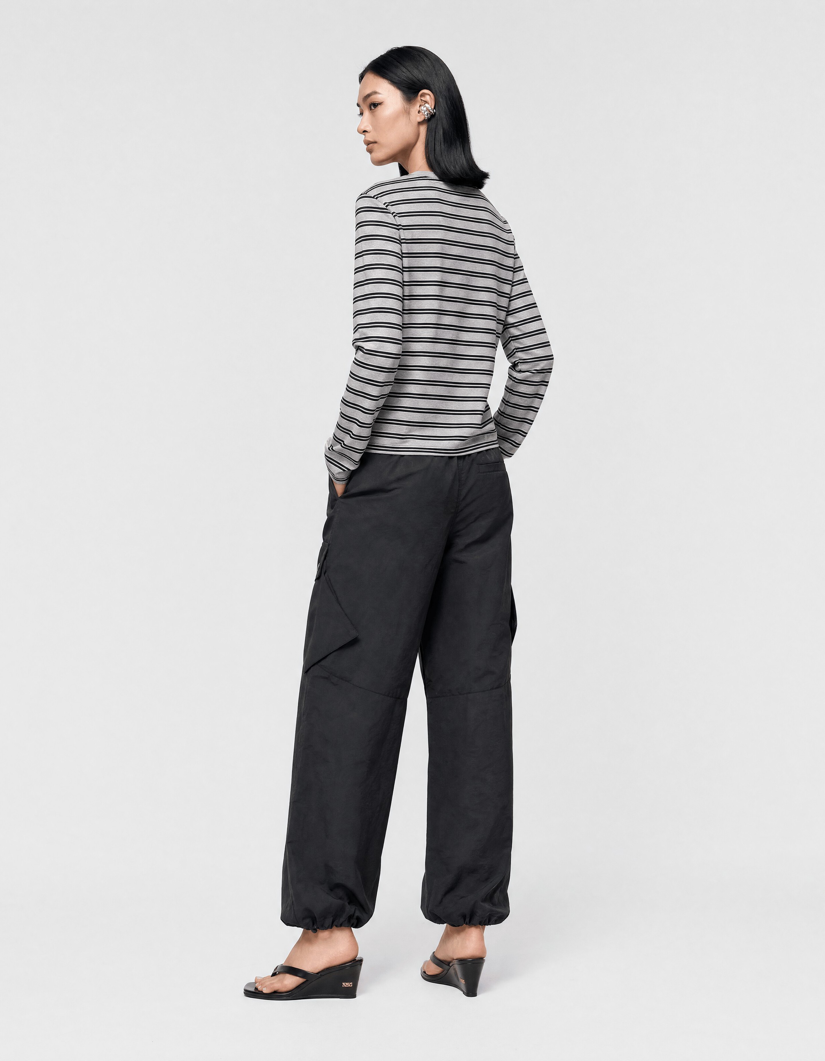 Cargo Balloon Fit Broek Zwart SHOEBY WOMEN