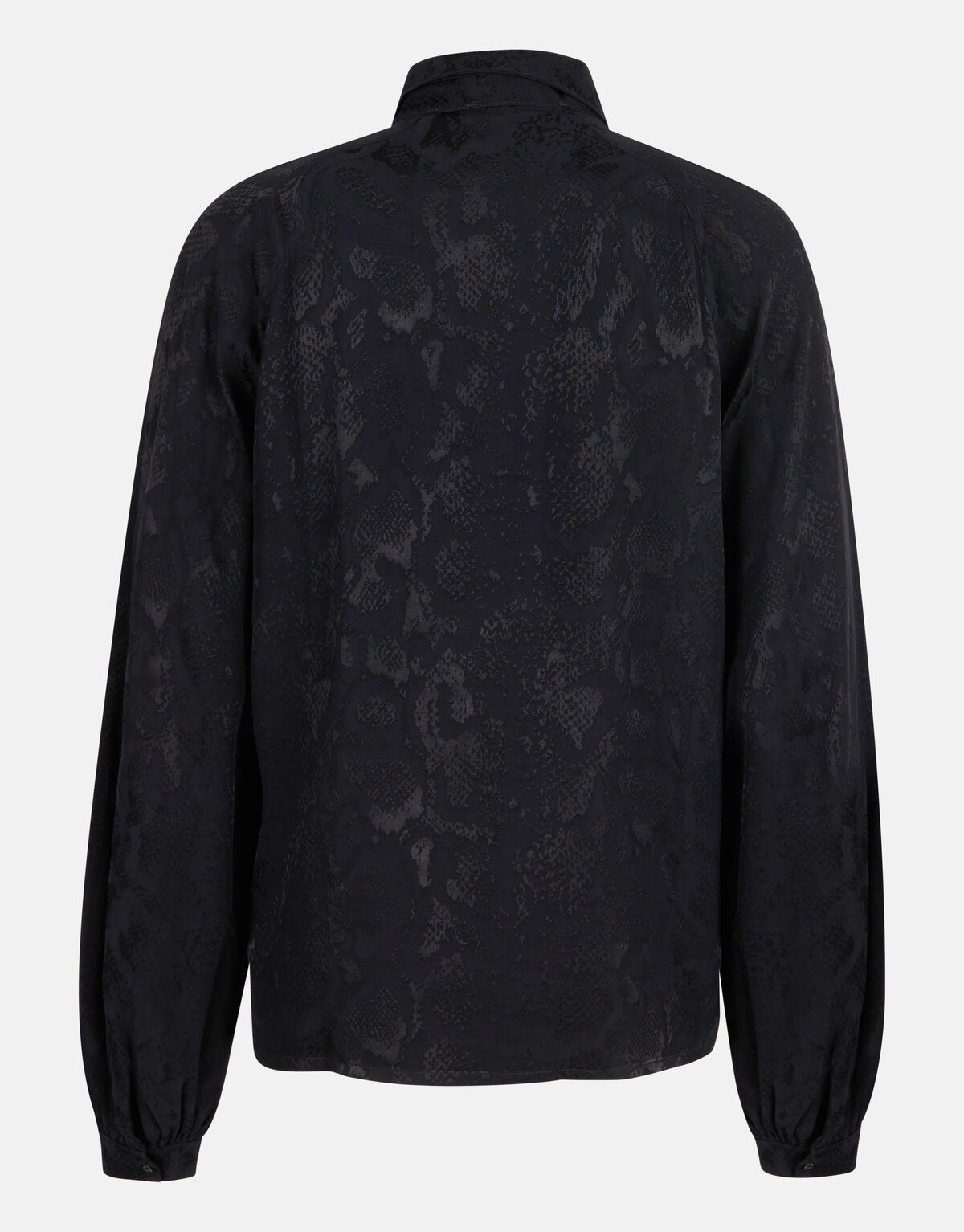 Entspannte Jacquard-Bluse Schwarz SHOEBY WOMEN