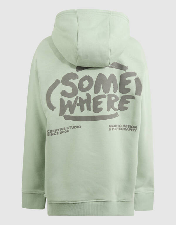Irgendwo Artwork Kapuzenpullover Lichtgrün SHOEBY BOYS