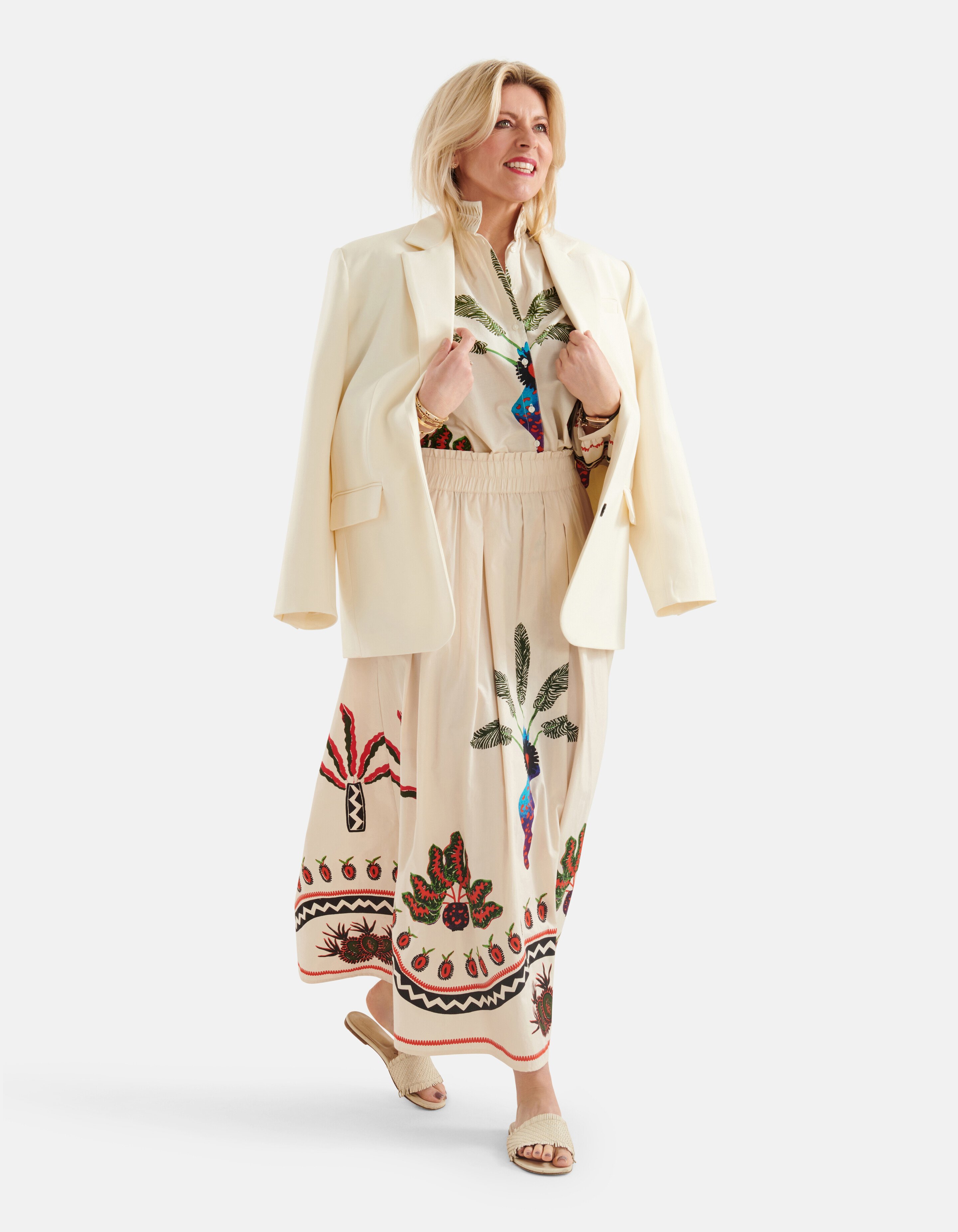 Bedruckte Bluse Off White von Lonneke SHOEBY WOMEN
