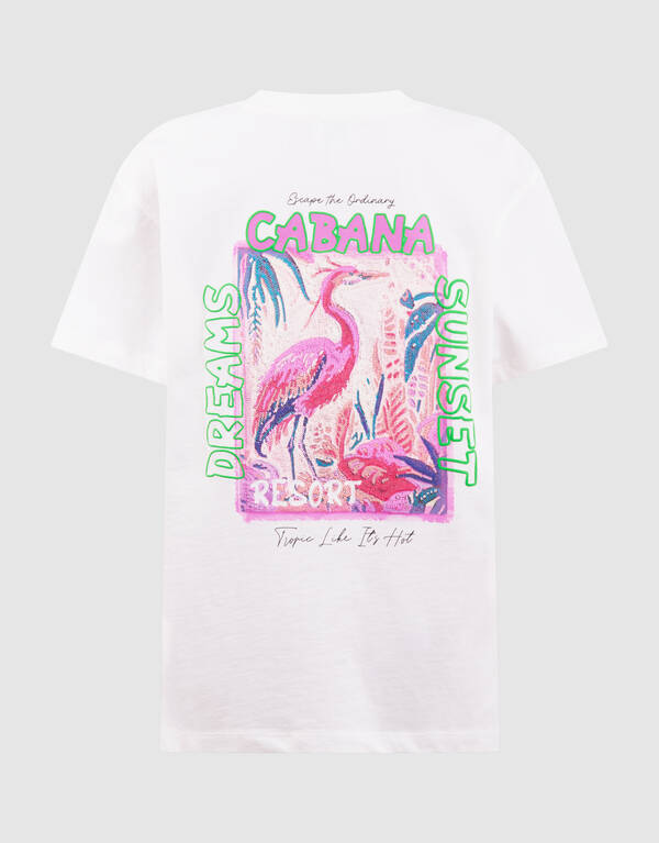 Cabana Artwork T-Shirt Wei&szlig; SHOEBY GIRLS