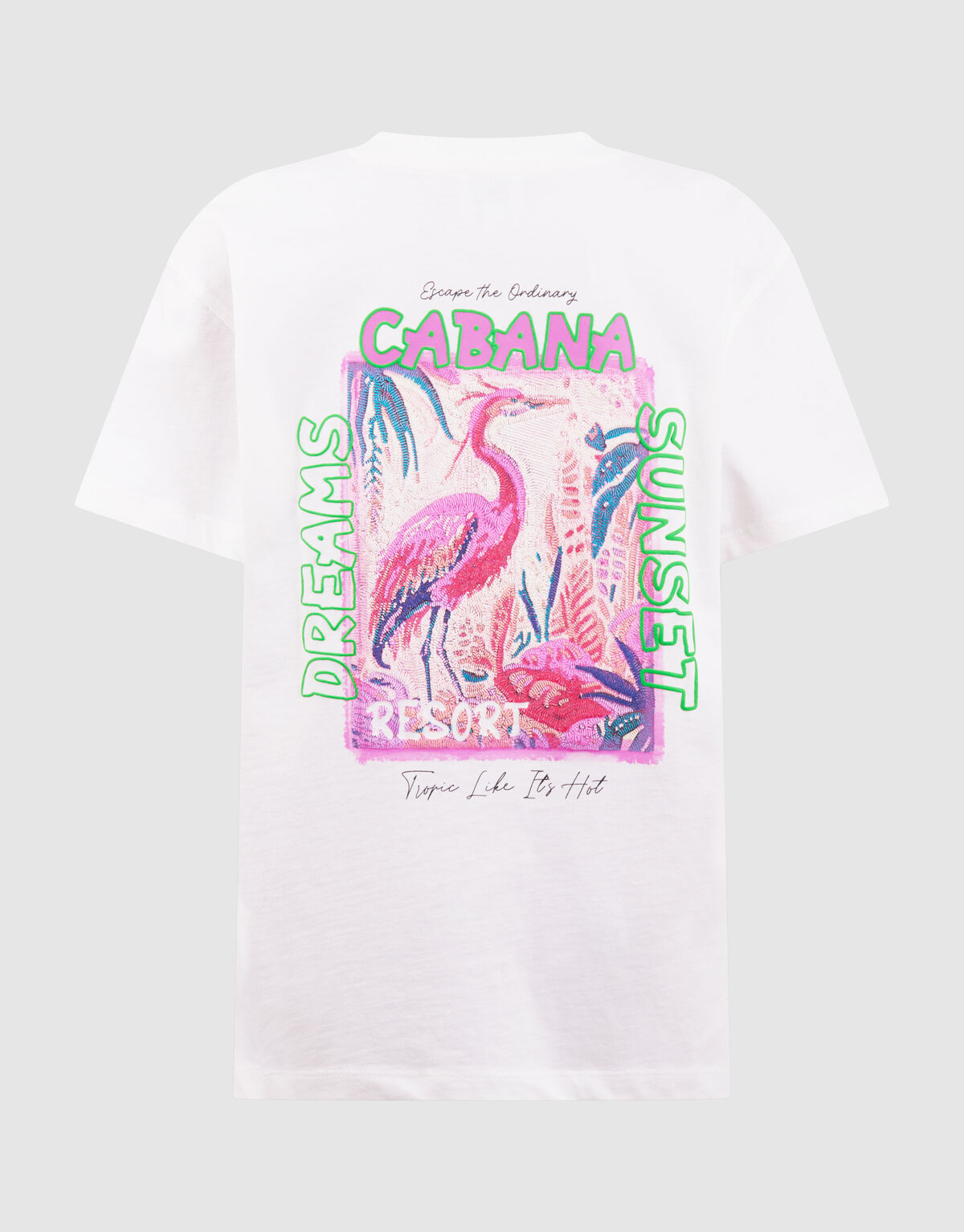 Cabana Artwork T-Shirt Wei&szlig; SHOEBY GIRLS