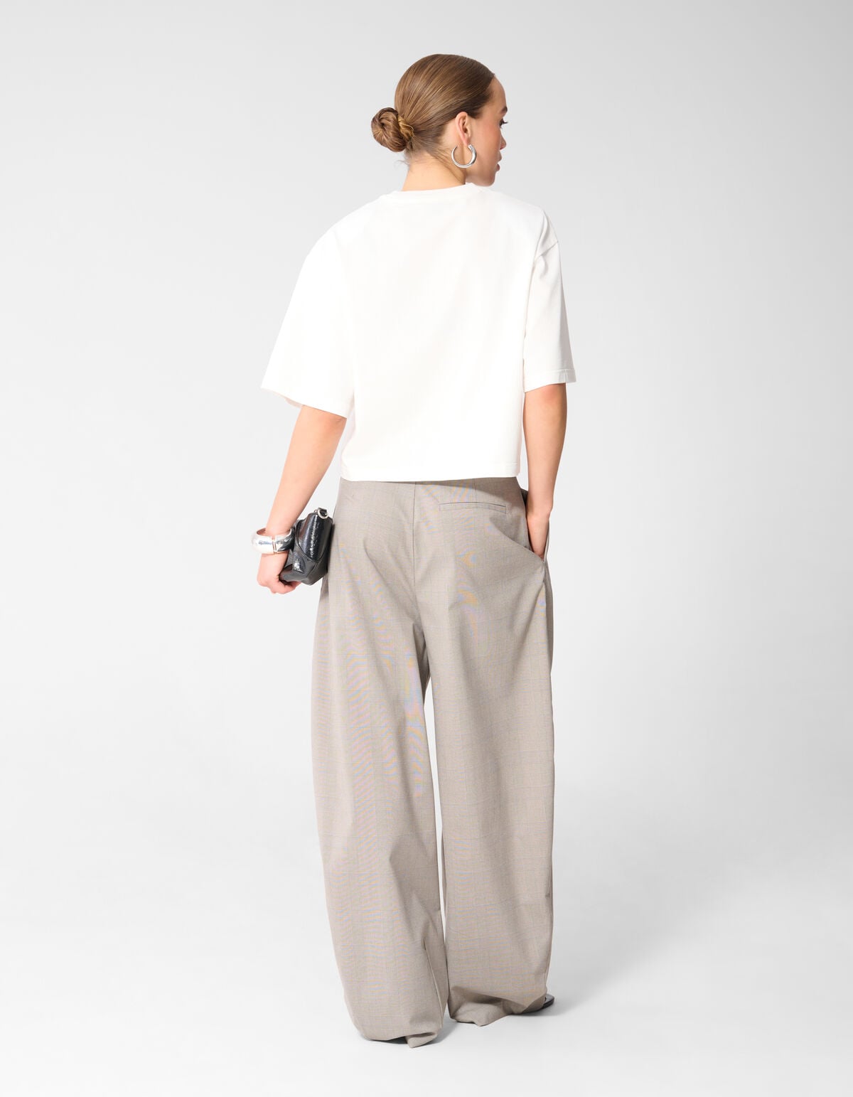 Big Shoulder T-Shirt Wei&szlig; SHOEBY WOMEN